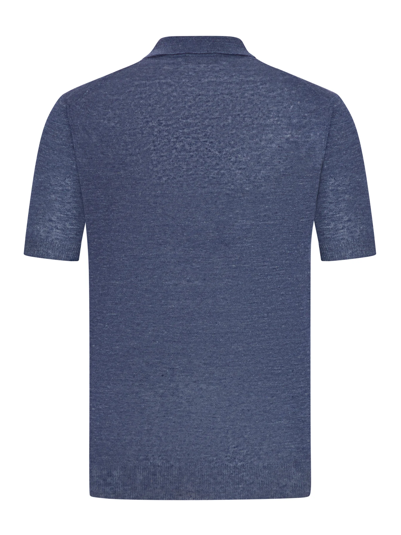 SHORT-SLEEVED LINEN POLO SHIRT - Image 2