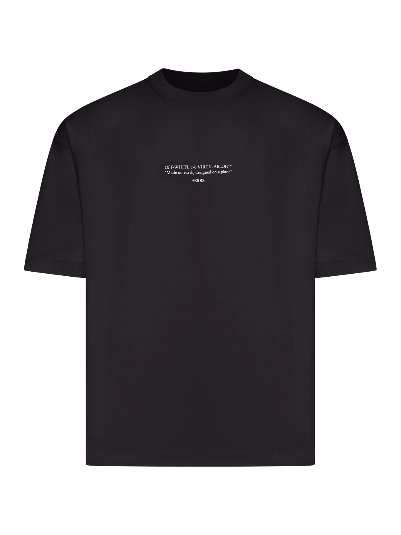 CREW NECK COTTON STATEMENT T-SHIRT