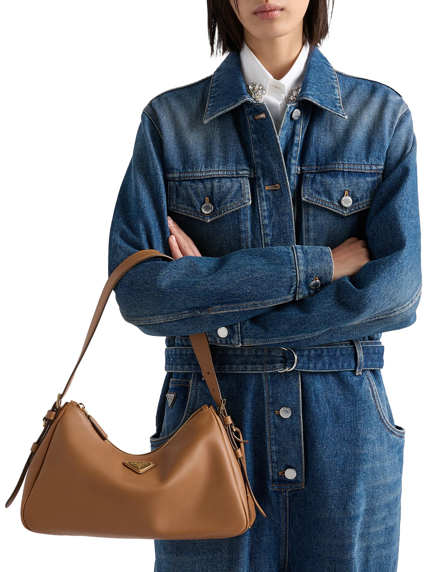 AIMEE MEDIUM LEATHER SHOULDER BAG - Image 2