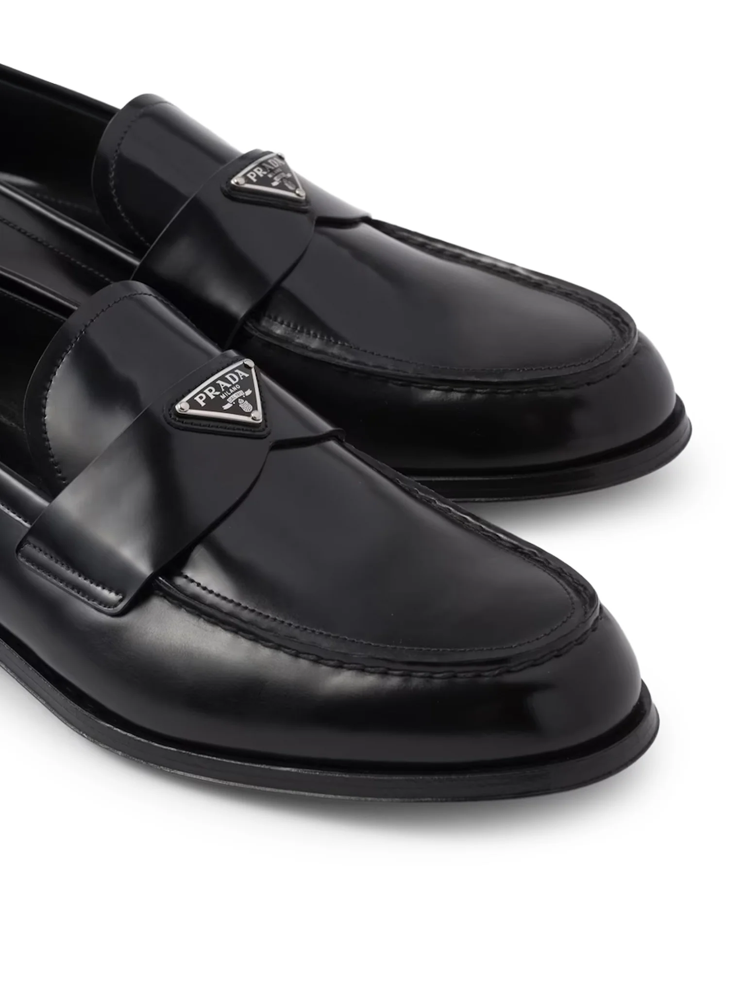 BRUSHED LEATHER LOAFERS - Image 4
