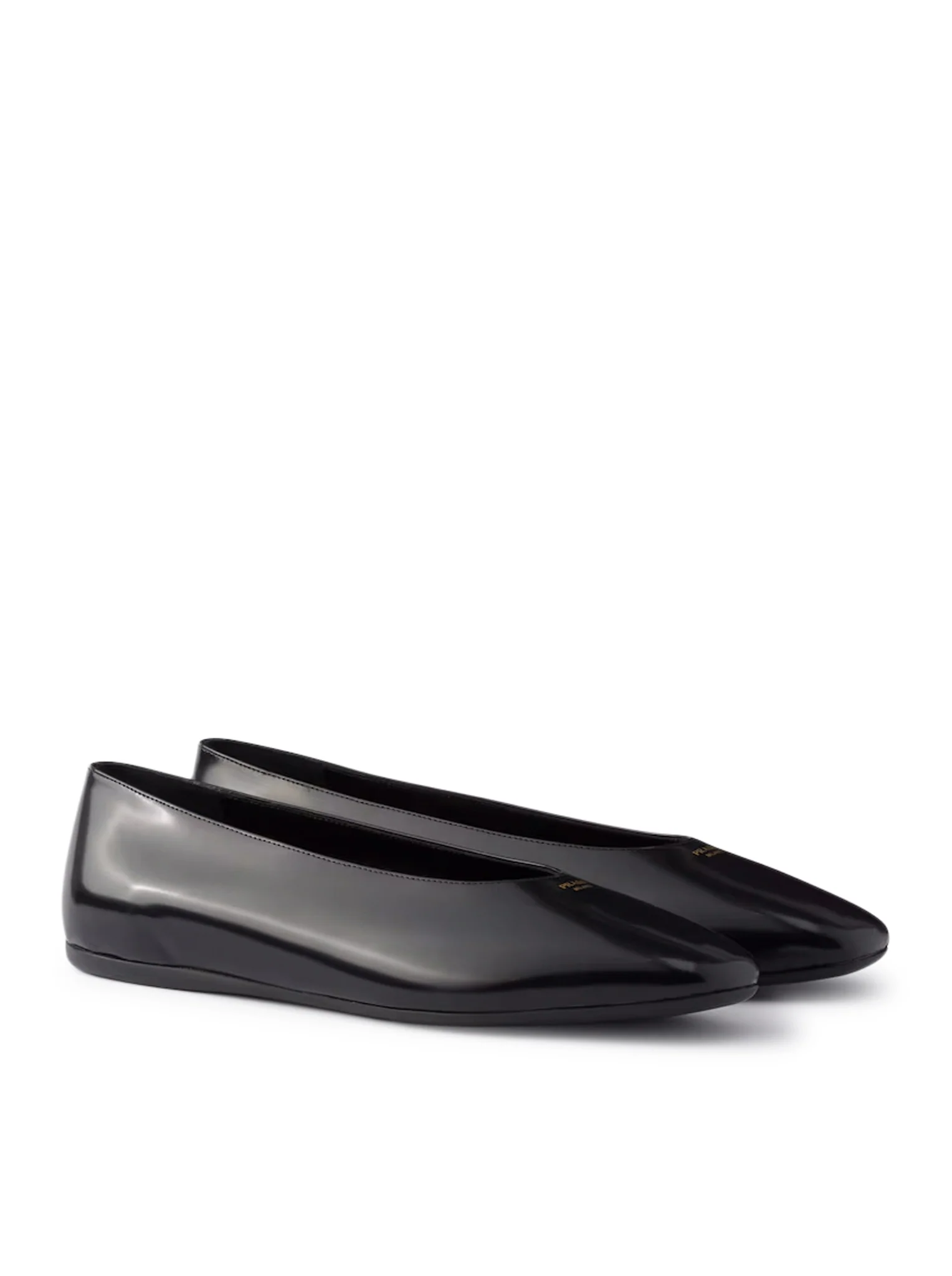 BRUSHED LEATHER BALLERINAS - Image 3