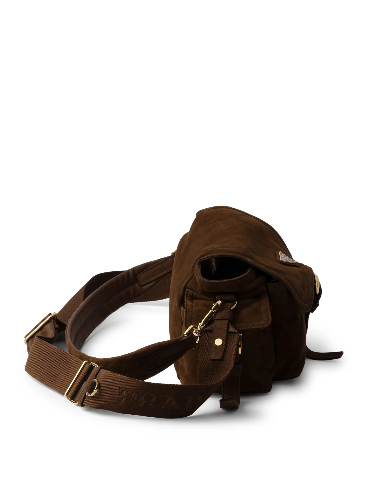 EXPLORE MEDIUM SUEDE SHOULDER BAG - Image 7