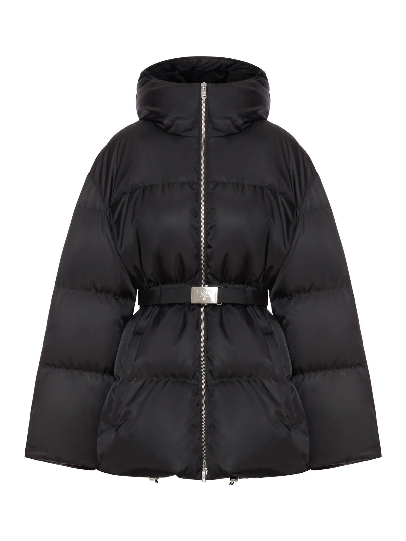LONG DOWN JACKET WITH WAIST BELT
