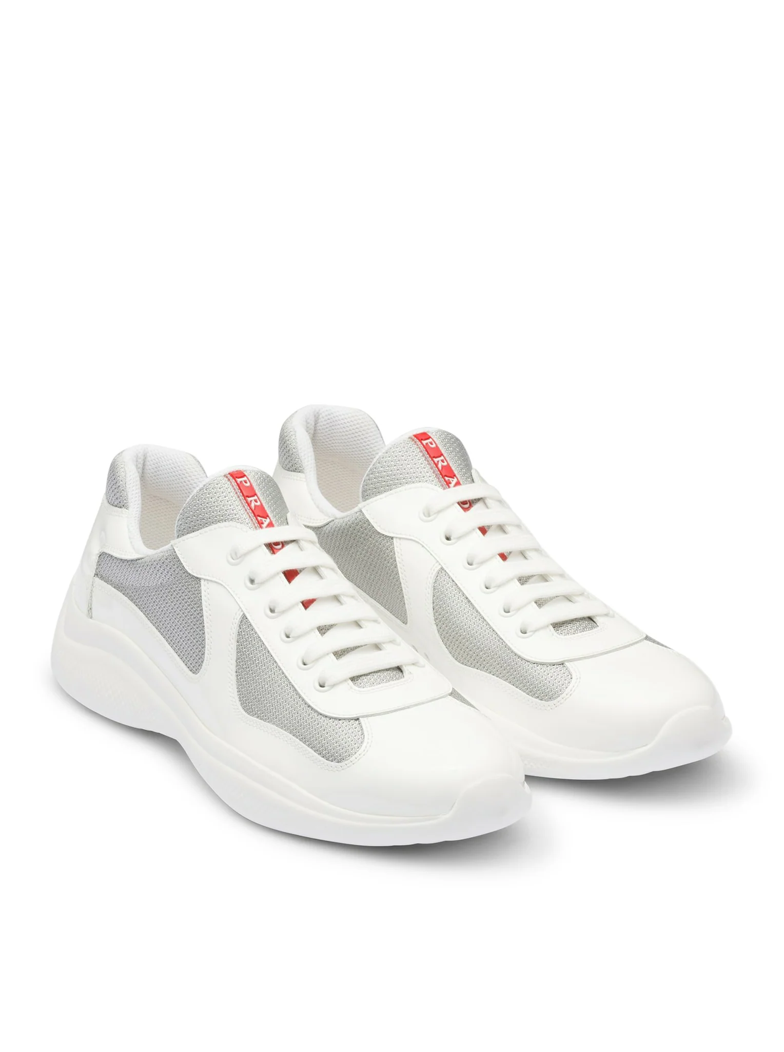PRADA AMERICA`S CUP PATENT LEATHER AND BIKE FABRIC SNEAKERS - Image 2