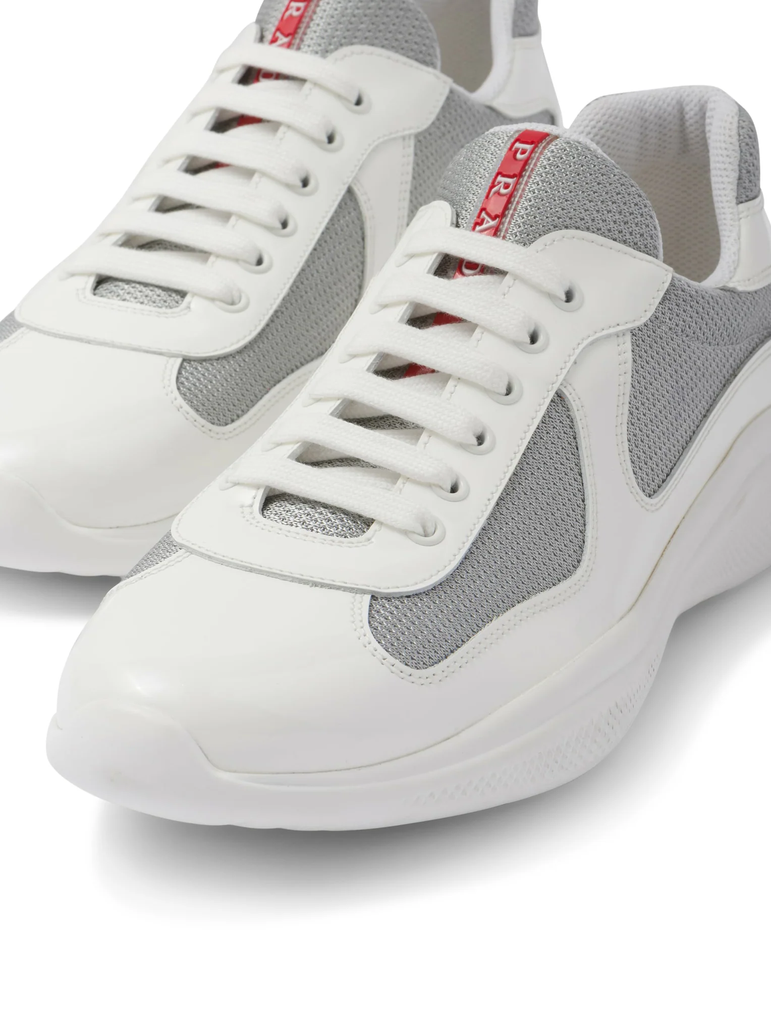 PRADA AMERICA`S CUP PATENT LEATHER AND BIKE FABRIC SNEAKERS - Image 5