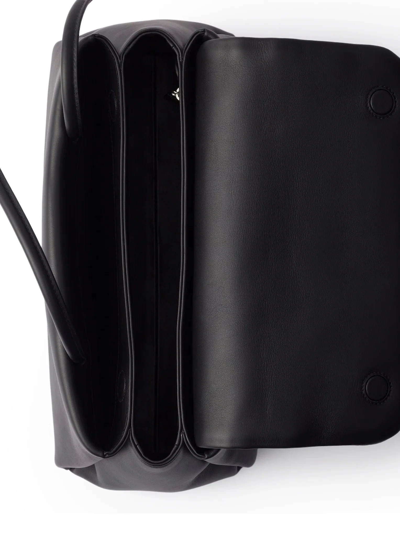 PRADA PASSAGE MEDIUM LEATHER BAG WITH RE-NYLON FLAP - Image 6