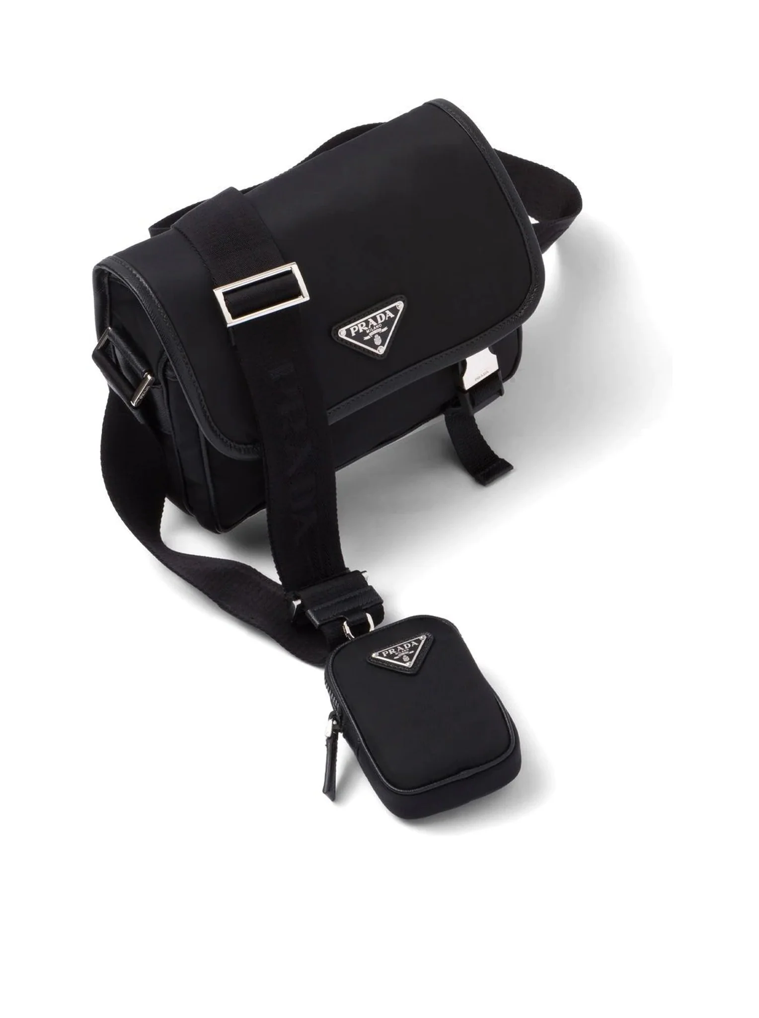 RE-NYLON AND SAFFIANO SHOULDER BAG - Image 4