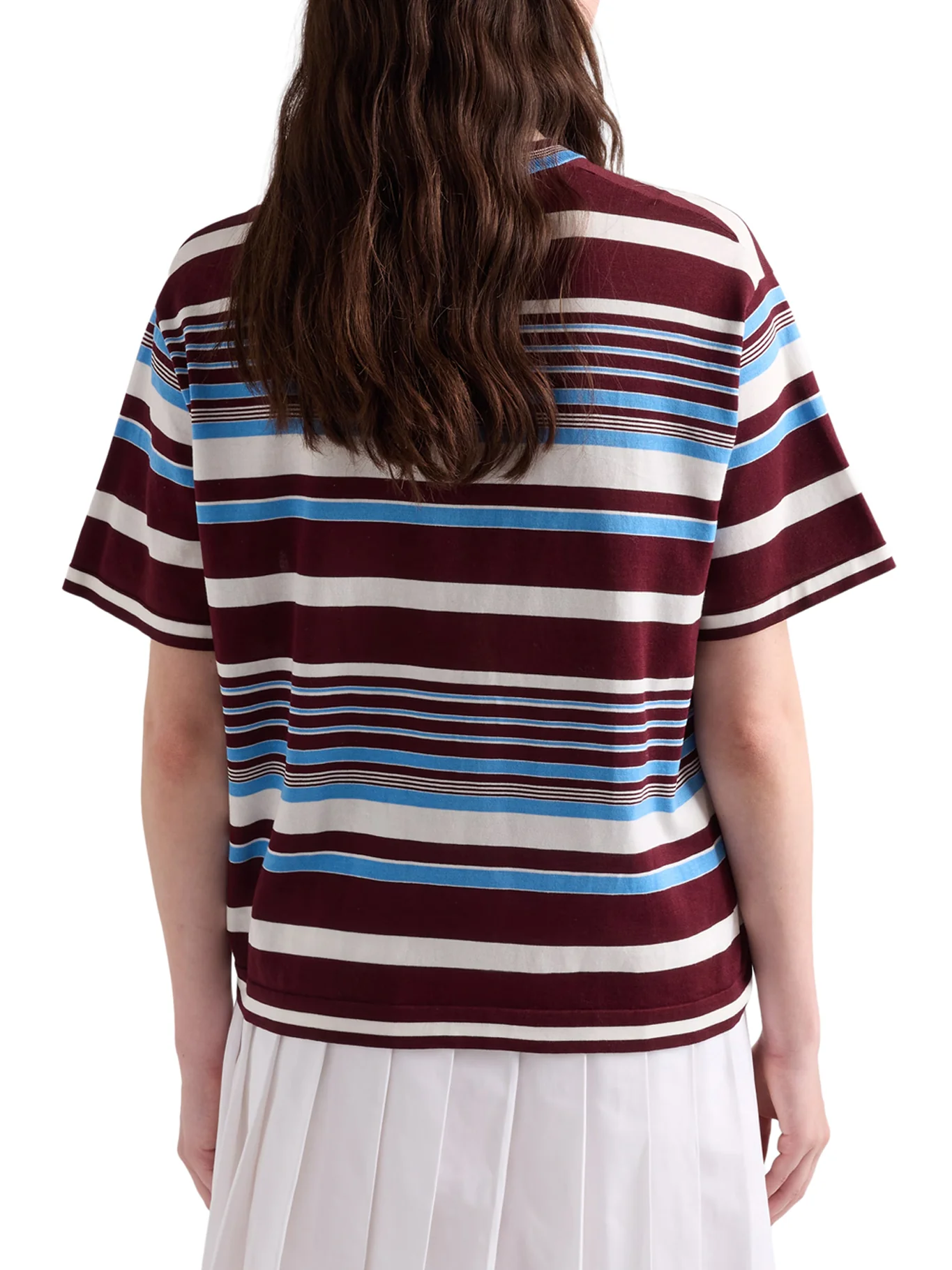 STRIPED COTTON CREW NECK SWEATER - Image 4