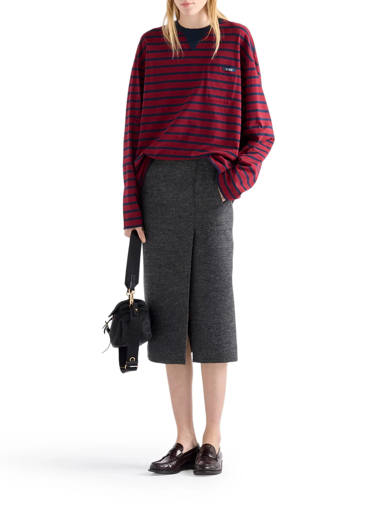 STRIPED COTTON SWEATER - Image 2