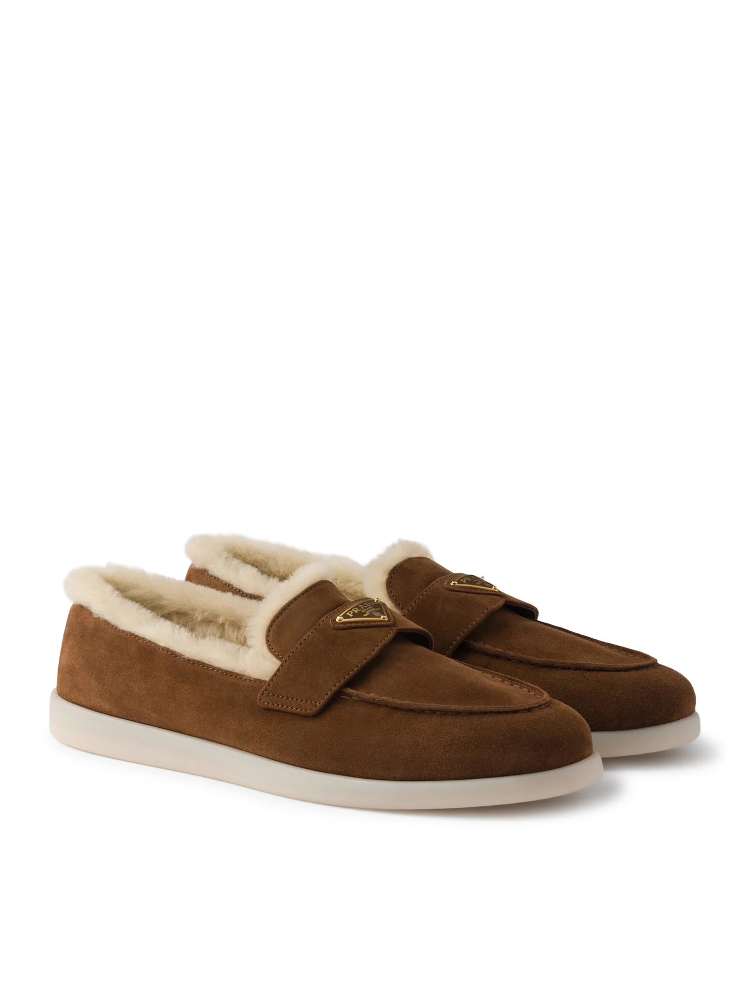 SUEDE AND SHEEPSKIN LOAFERS - Image 2
