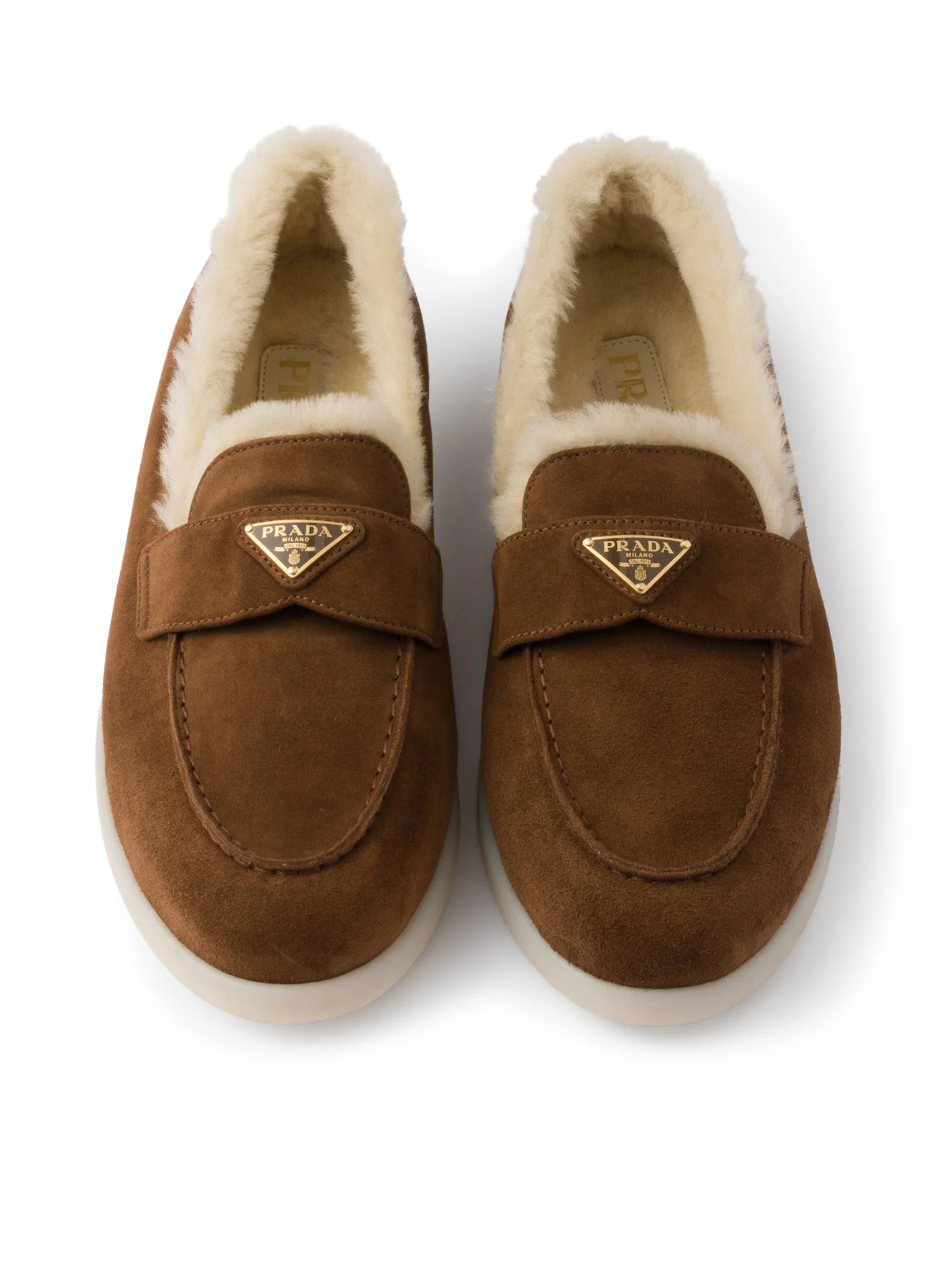 SUEDE AND SHEEPSKIN LOAFERS - Image 4