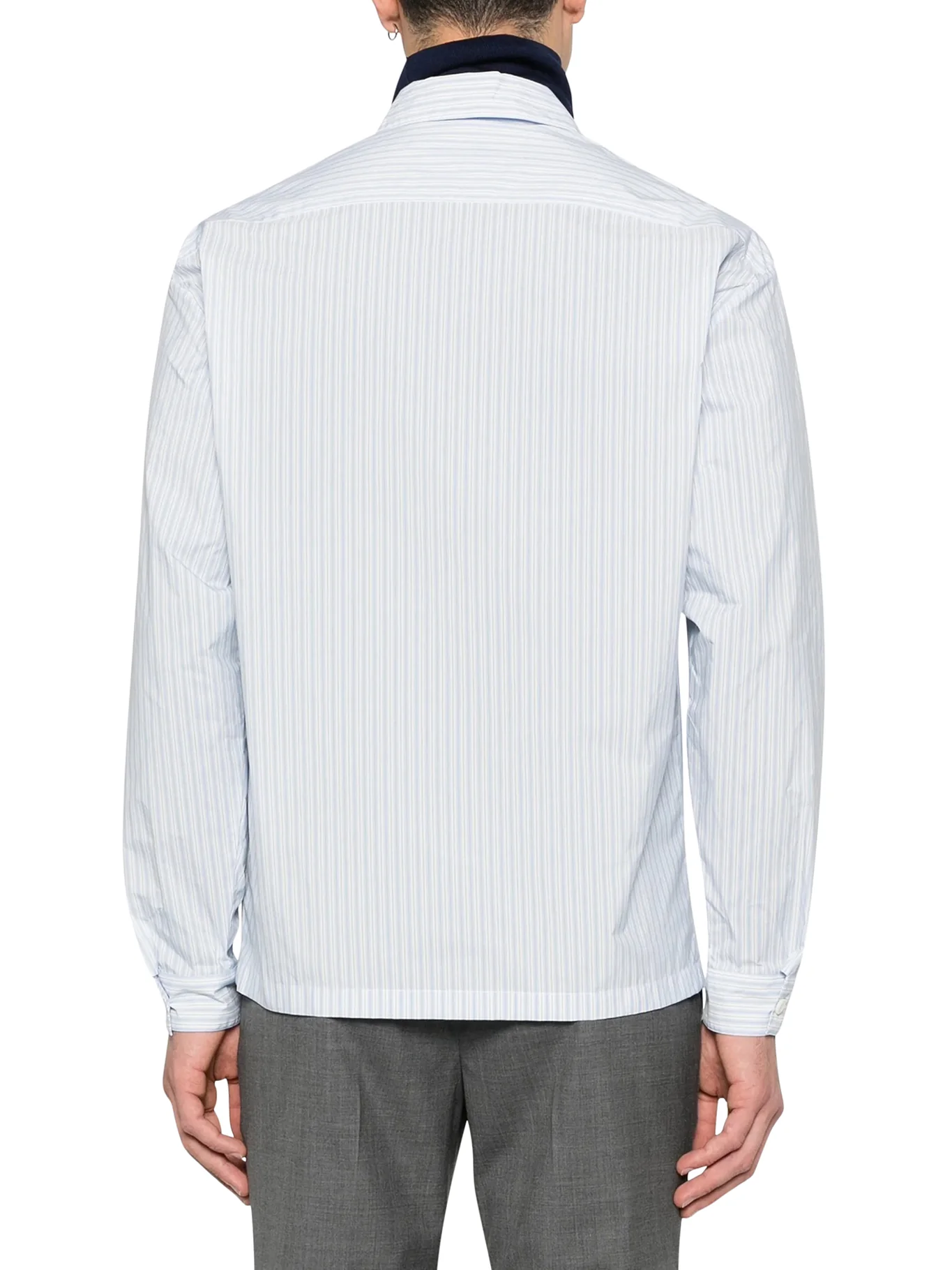 TECHNICAL FABRIC SHIRT WITH STRIPED PATTERN - Image 4