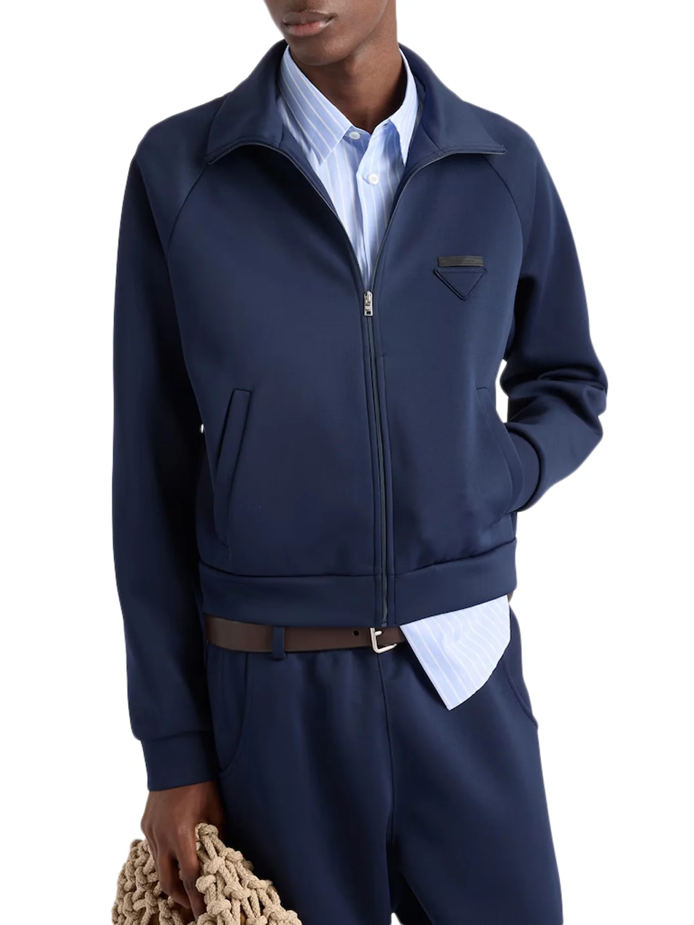 TECHNICAL FABRIC ZIP-UP SWEATSHIRT - Image 3