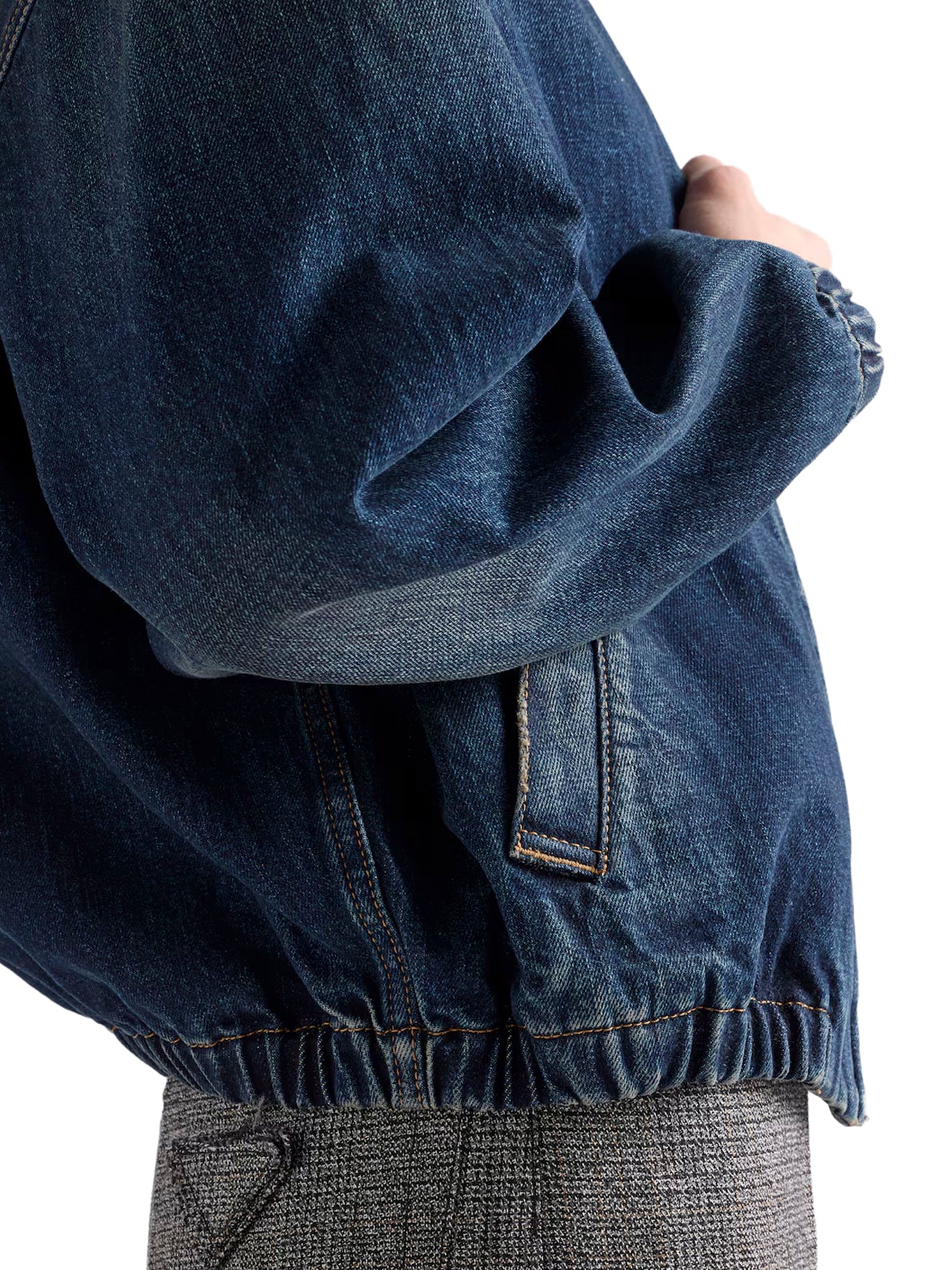 WASHED DENIM BLOUSON - Image 5