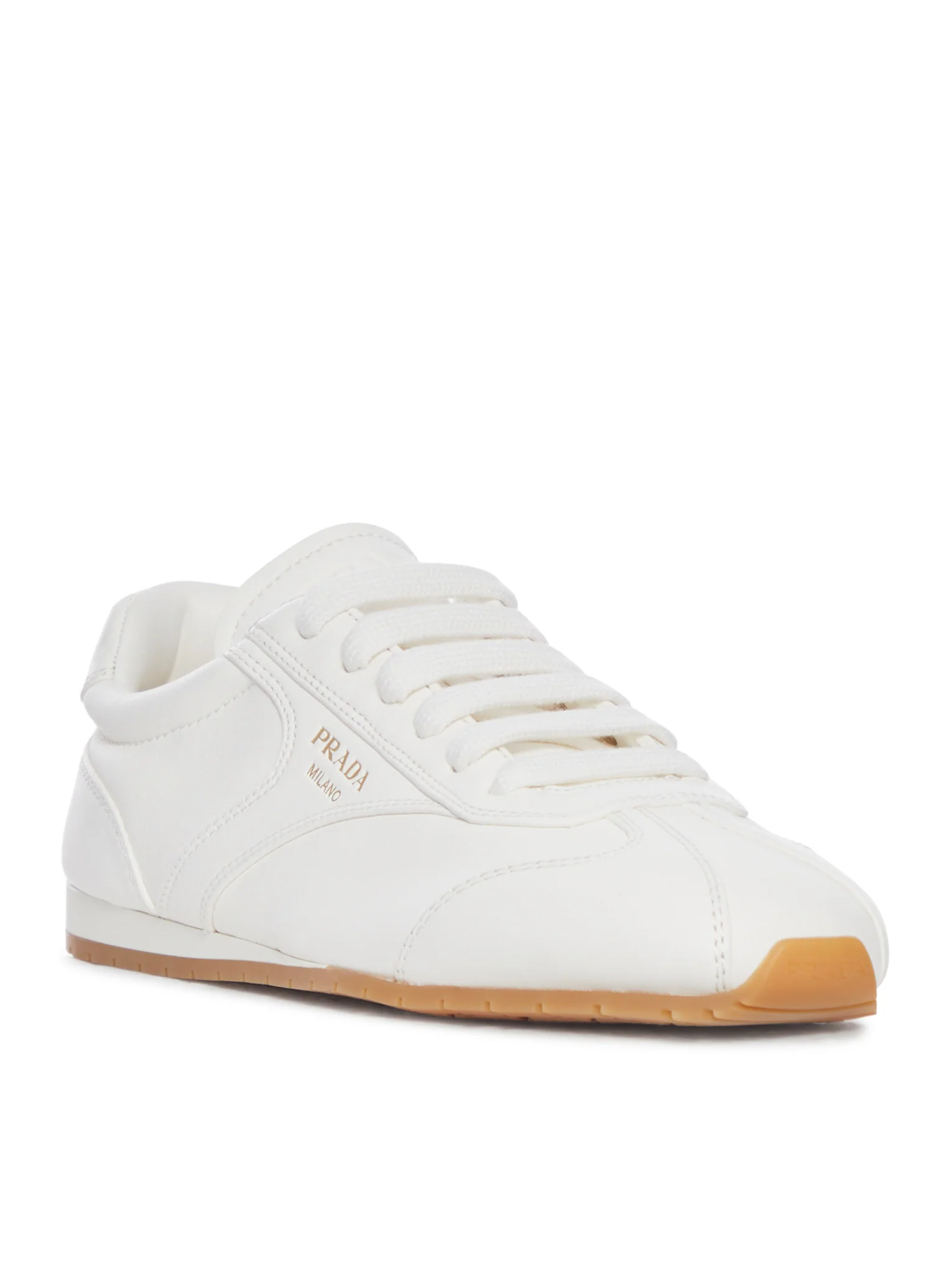 WHITE NAPPA LEATHER SNEAKERS - Image 2