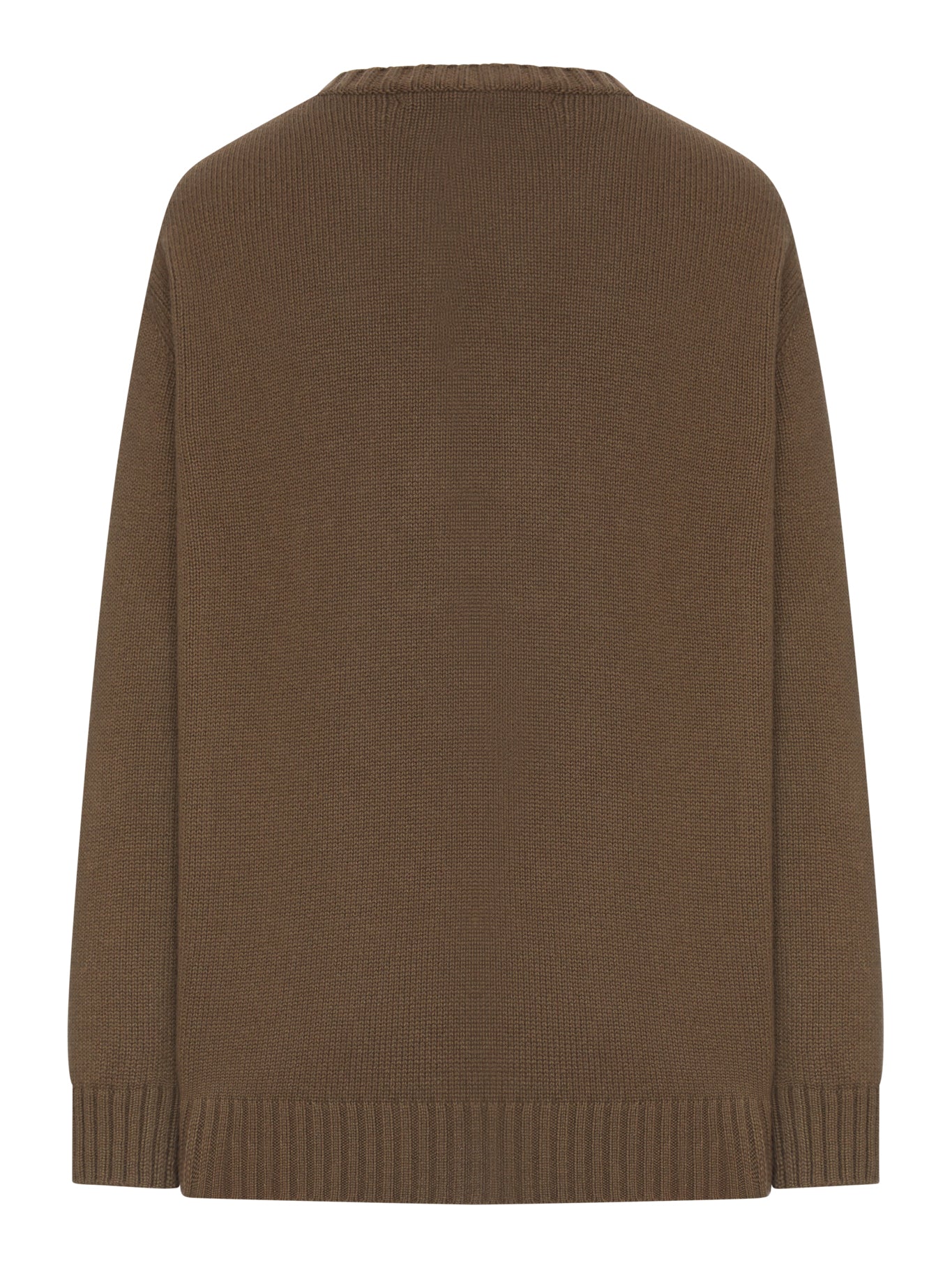 RIBBED CASHMERE PULLOVER WITH TEDDY APPLIQUE - Image 2
