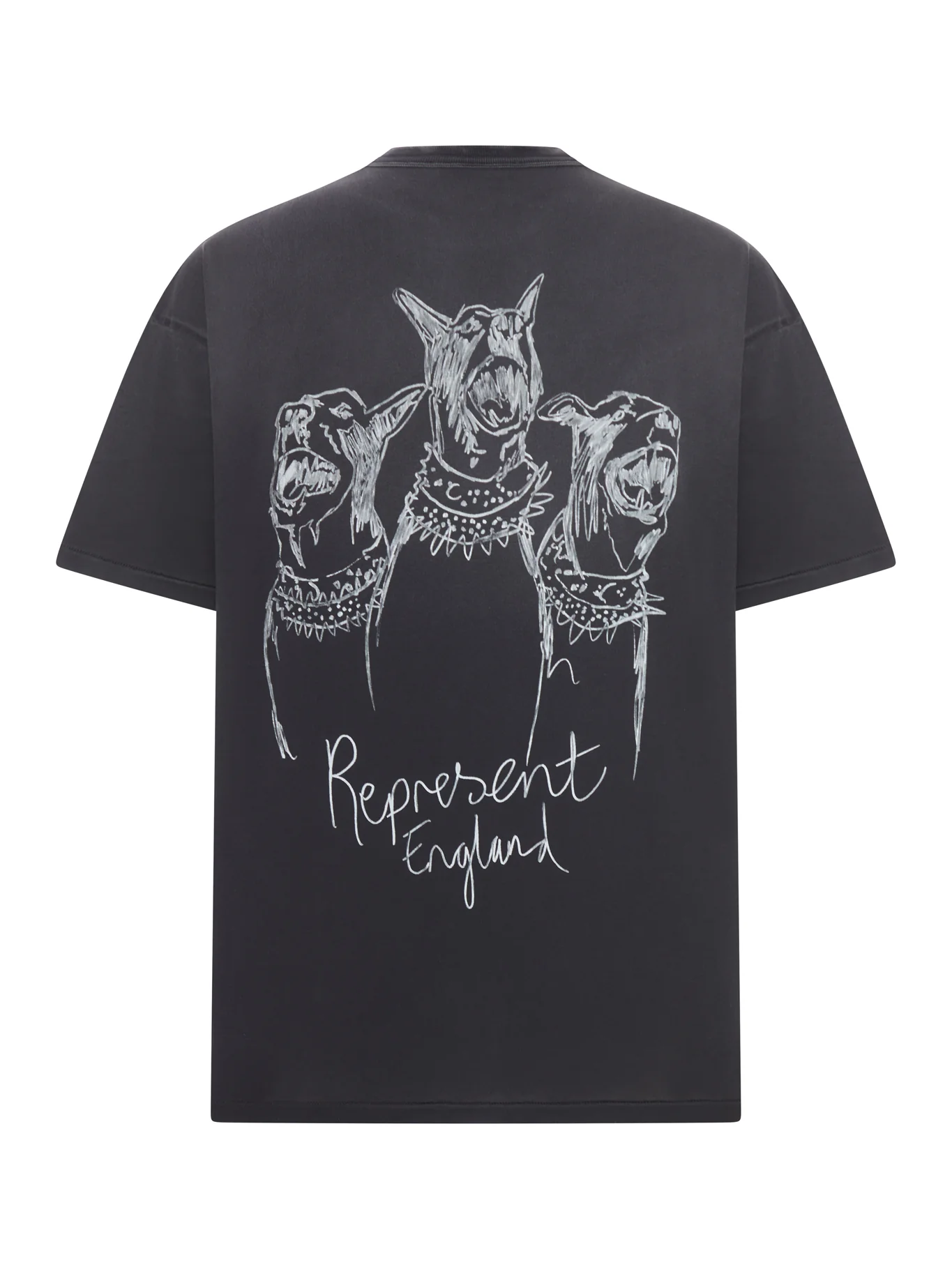 CREW NECK COTTON T-SHIRT WITH PRINT - Image 2