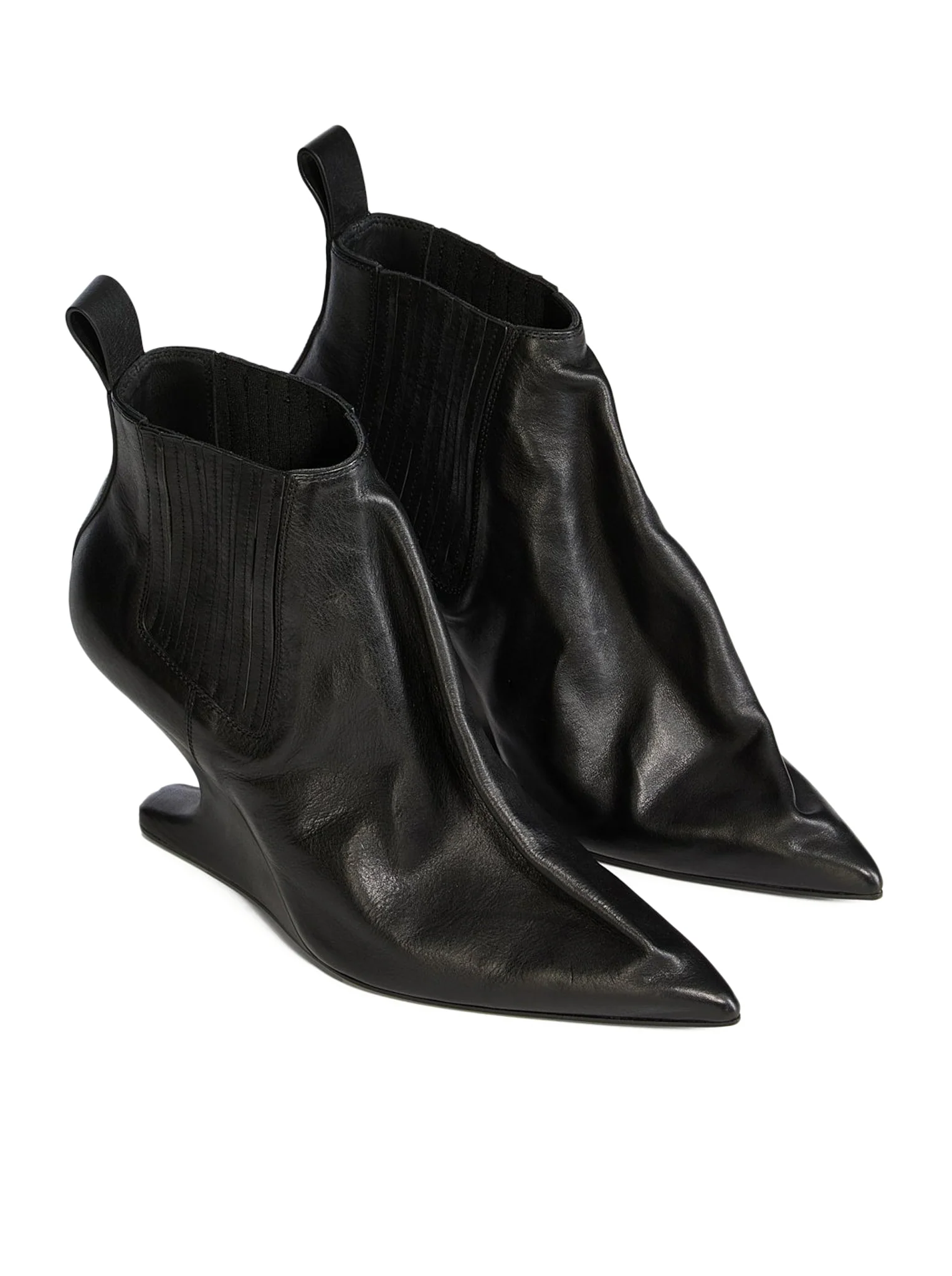 ANKLE TACO LEATHER BOOTS - Image 2