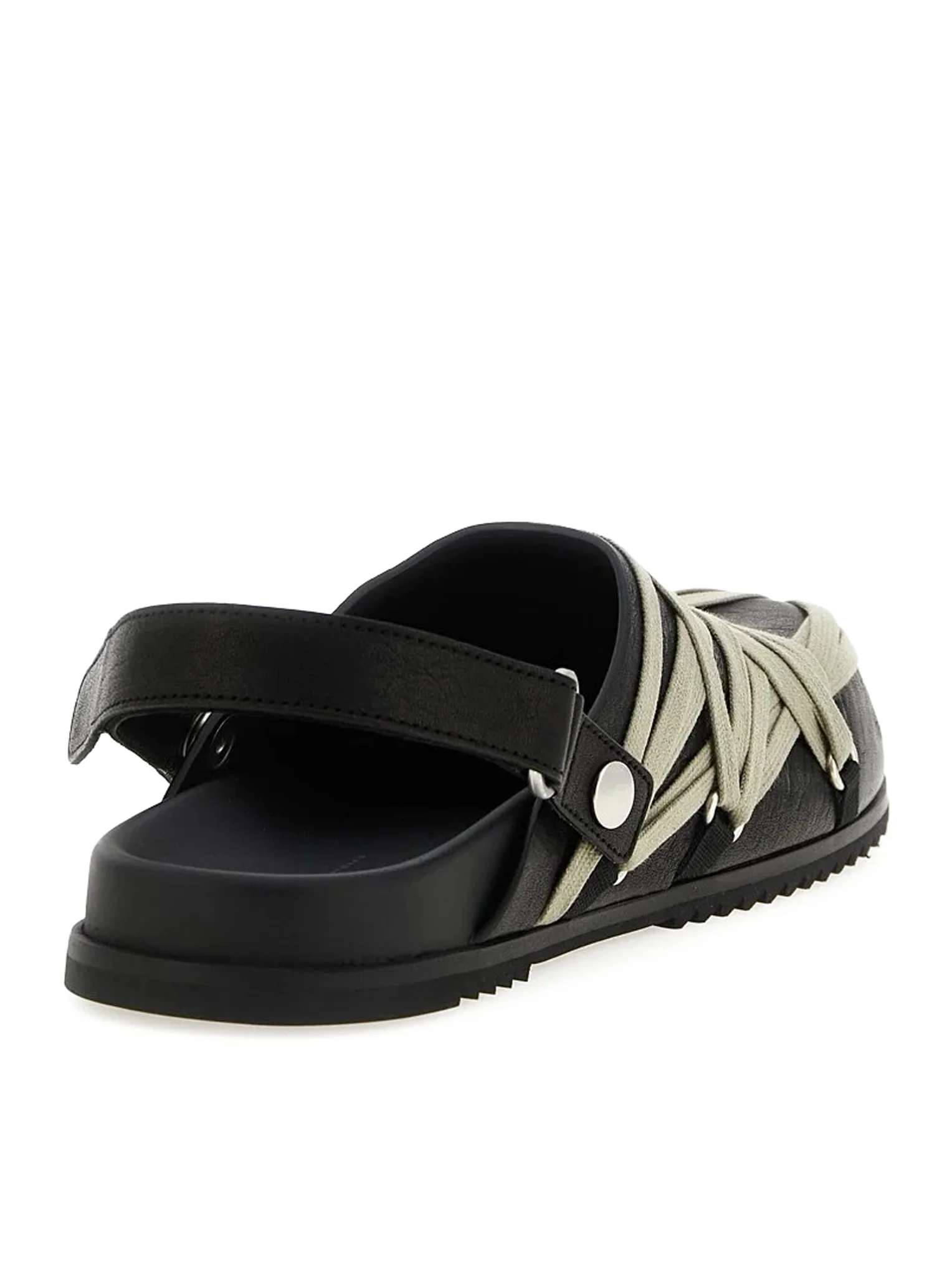 BLACK MEGALACED MULES - Image 3