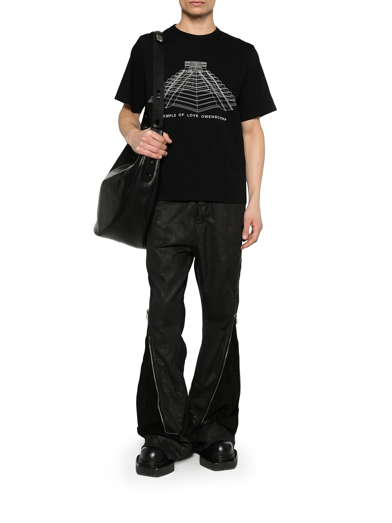 BRAD T CREW NECK COTTON T-SHIRT WITH PRINT - Image 2