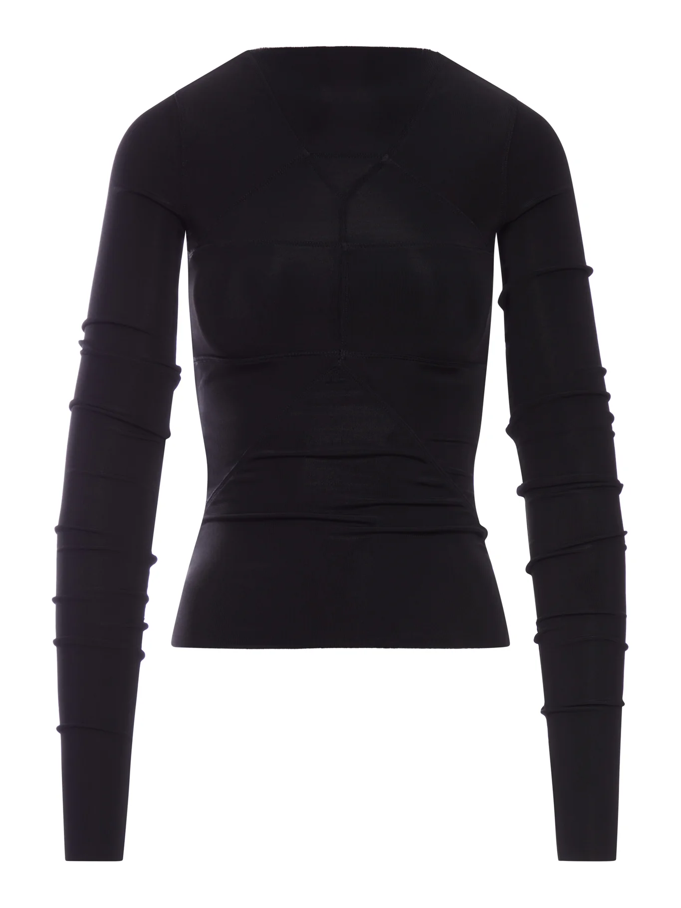 FITTED TEMPLE TOP WITH V-NECK BACK