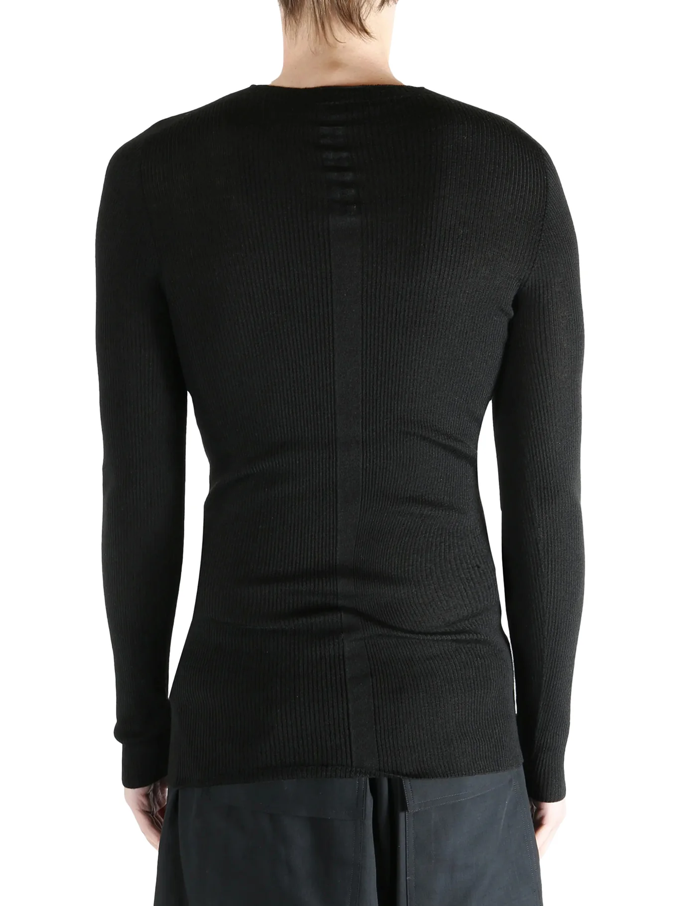 WOOL SWEATER IN SEMI-TRANSPARENT FABRIC - Image 4