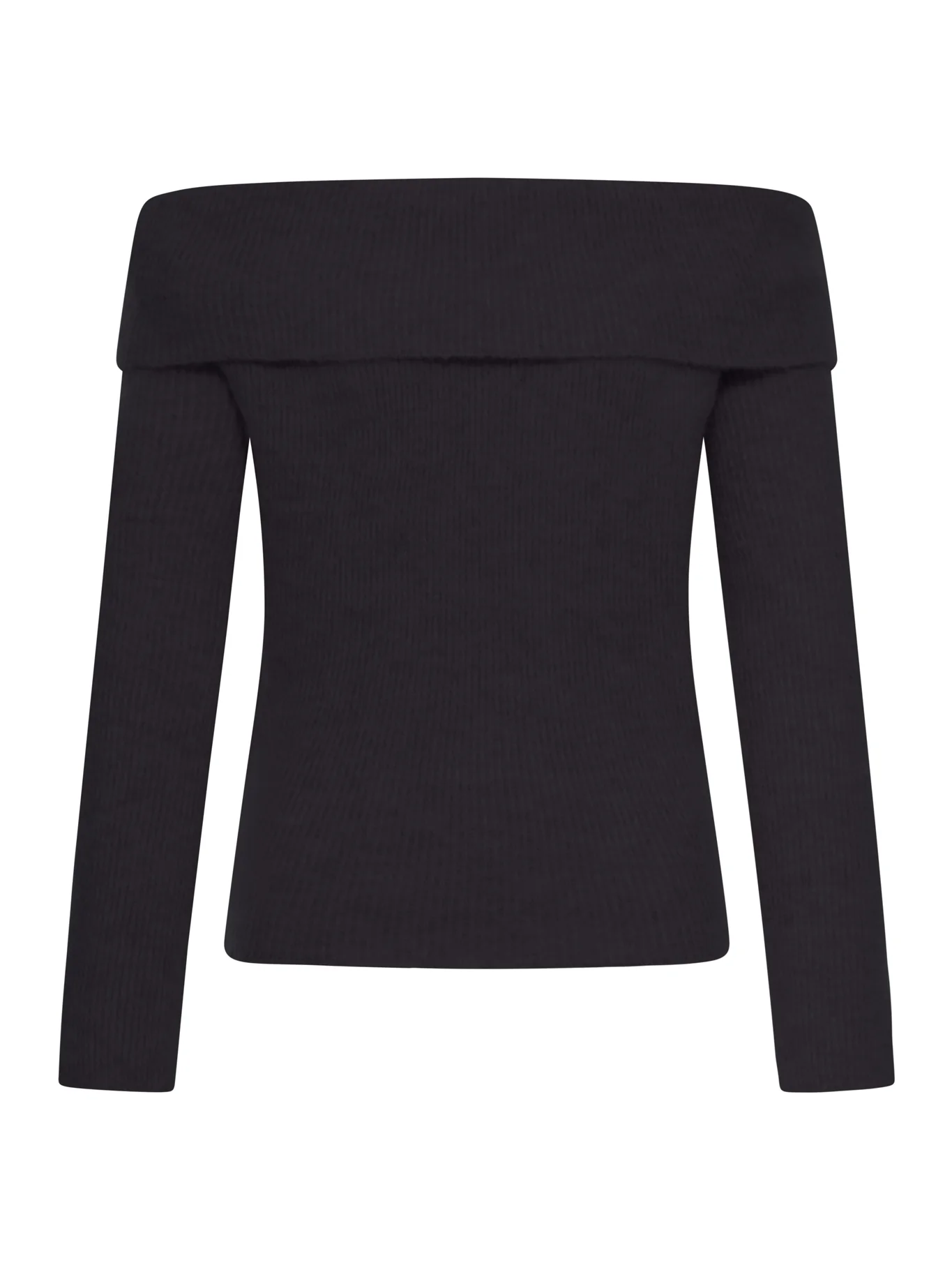 RIBBED SWEATER WITH OFF-THE-SHOULDER