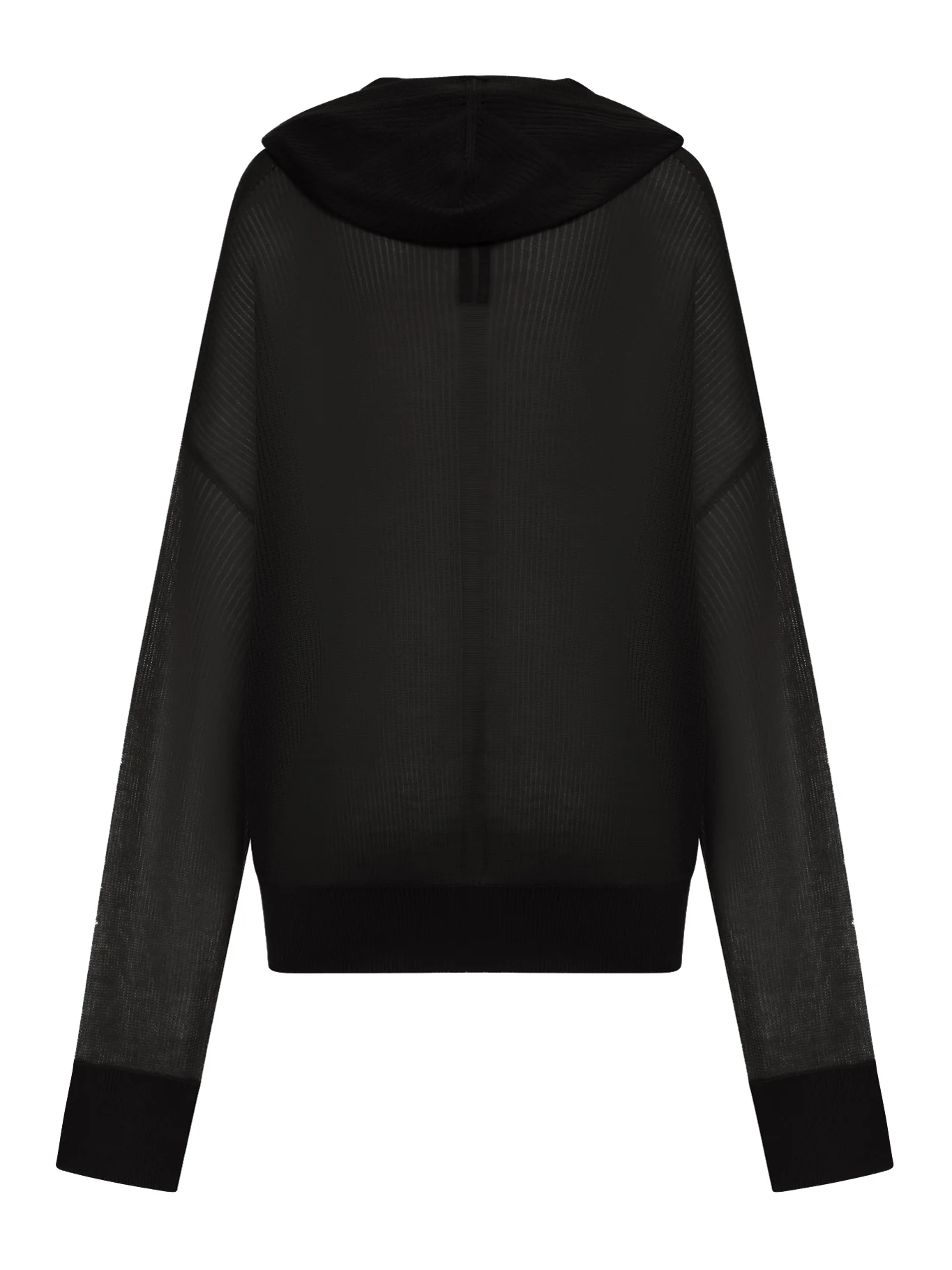 SEMI-TRANSPARENT KNIT SWEATSHIRT WITH HOOD - Image 2