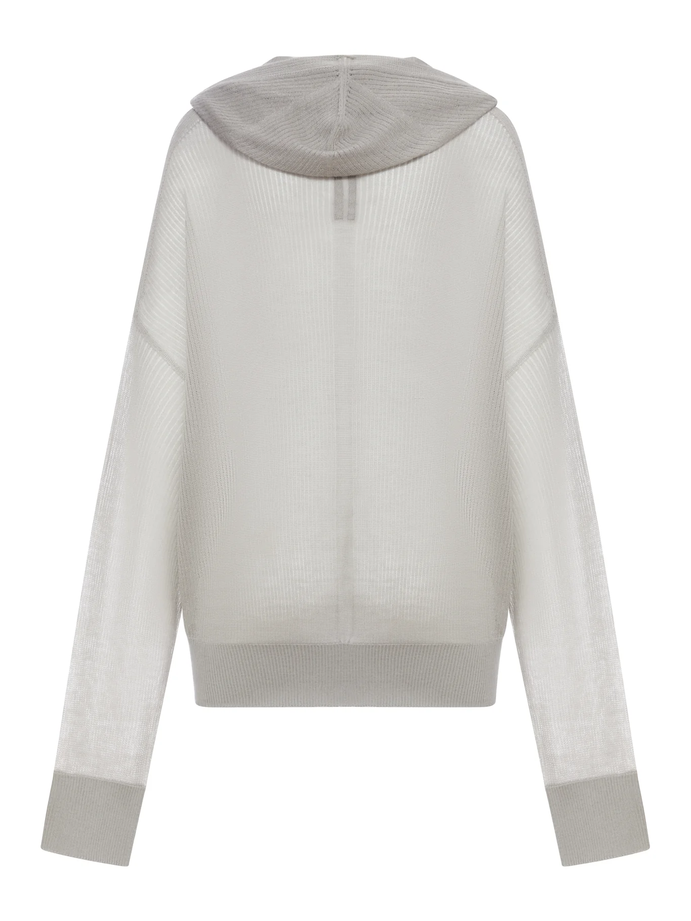 SEMI-TRANSPARENT KNIT SWEATSHIRT WITH HOOD - Image 2