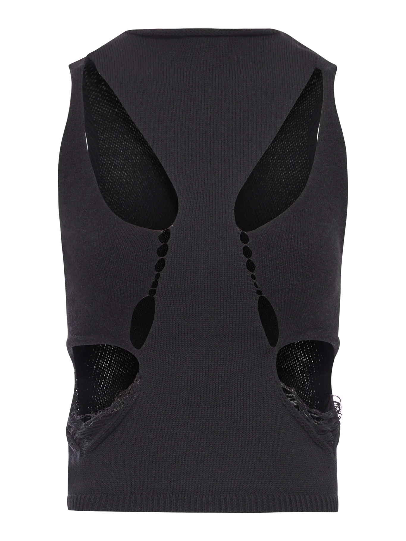 TANJA BLACK WOOL TOP