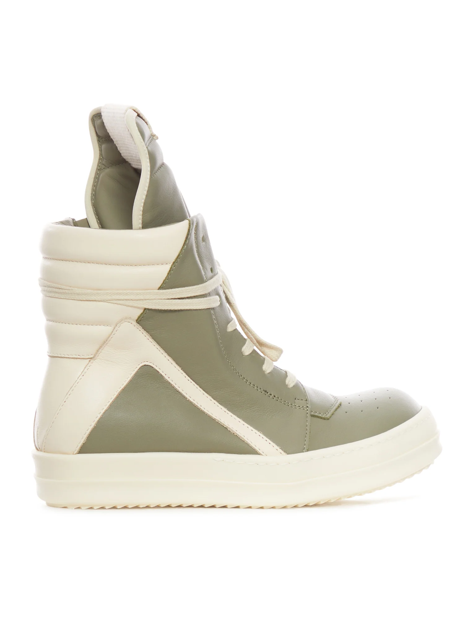 WOMAN`S GEOBASKET LEATHER SNEAKERS - Image 3