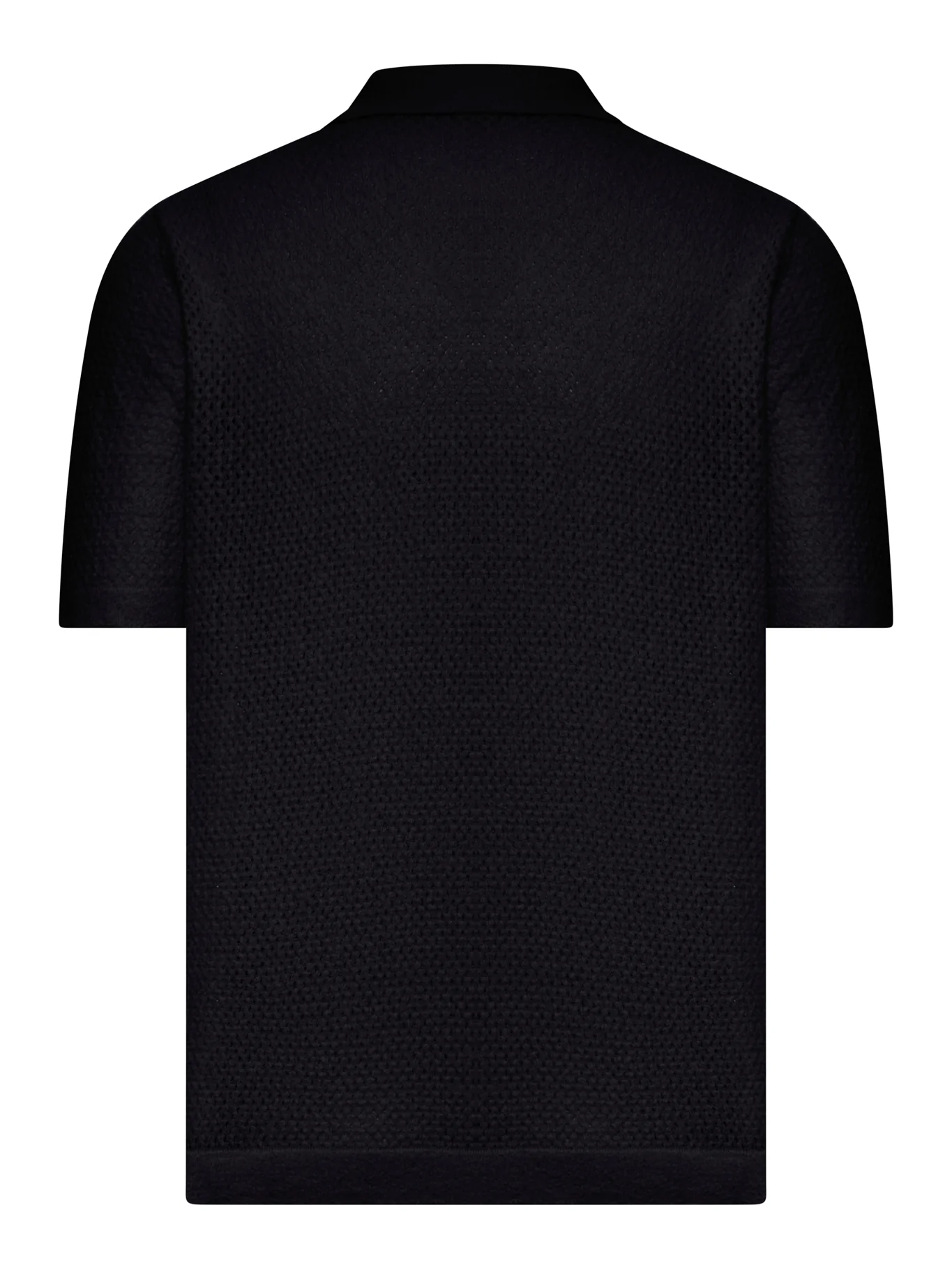 PERFORATED KNIT SHIRT WITH CLASSIC COLLAR - Image 2