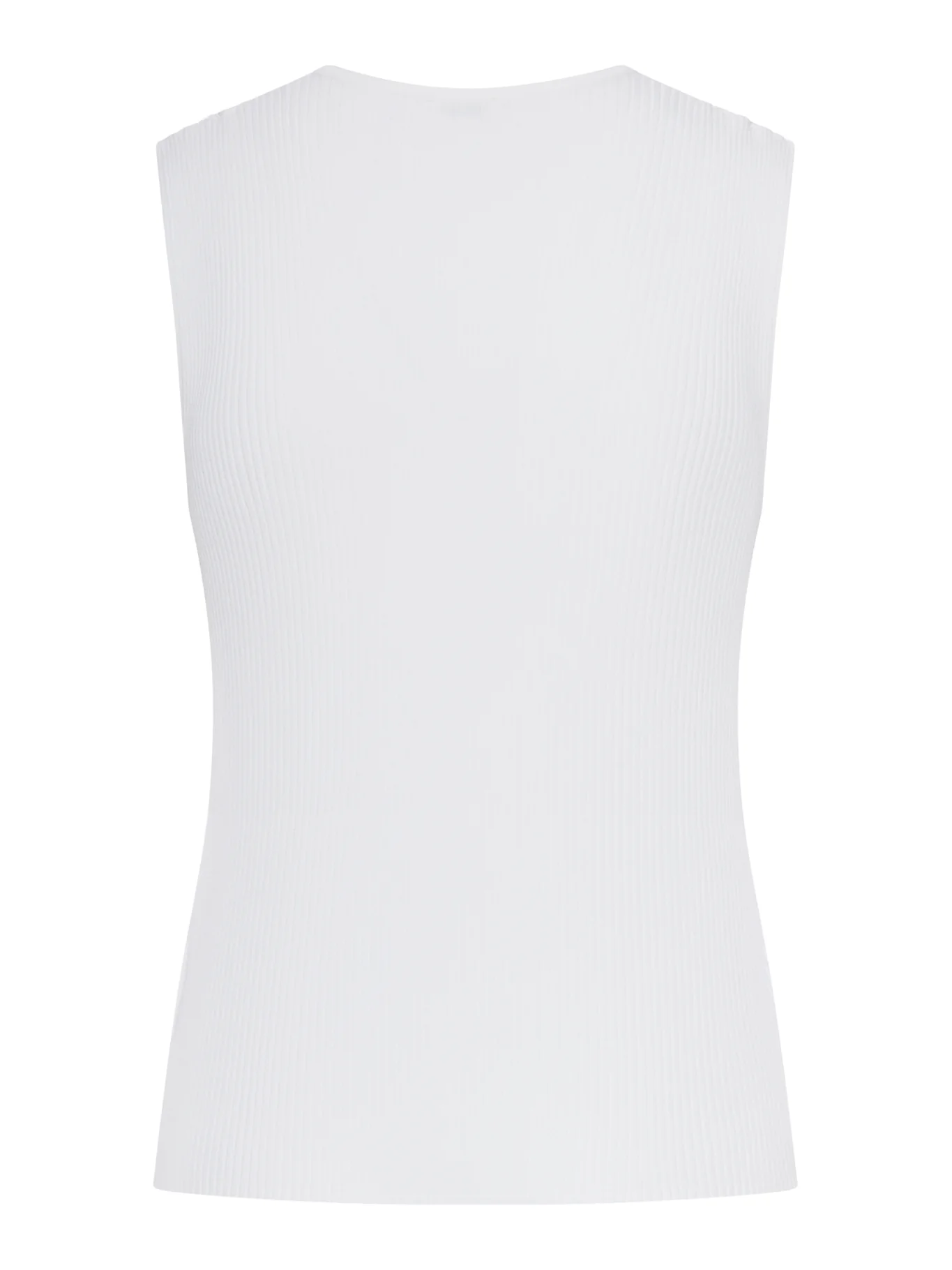 SLEEVELESS TOP IN VERTICAL RIBBED KNIT - Image 2