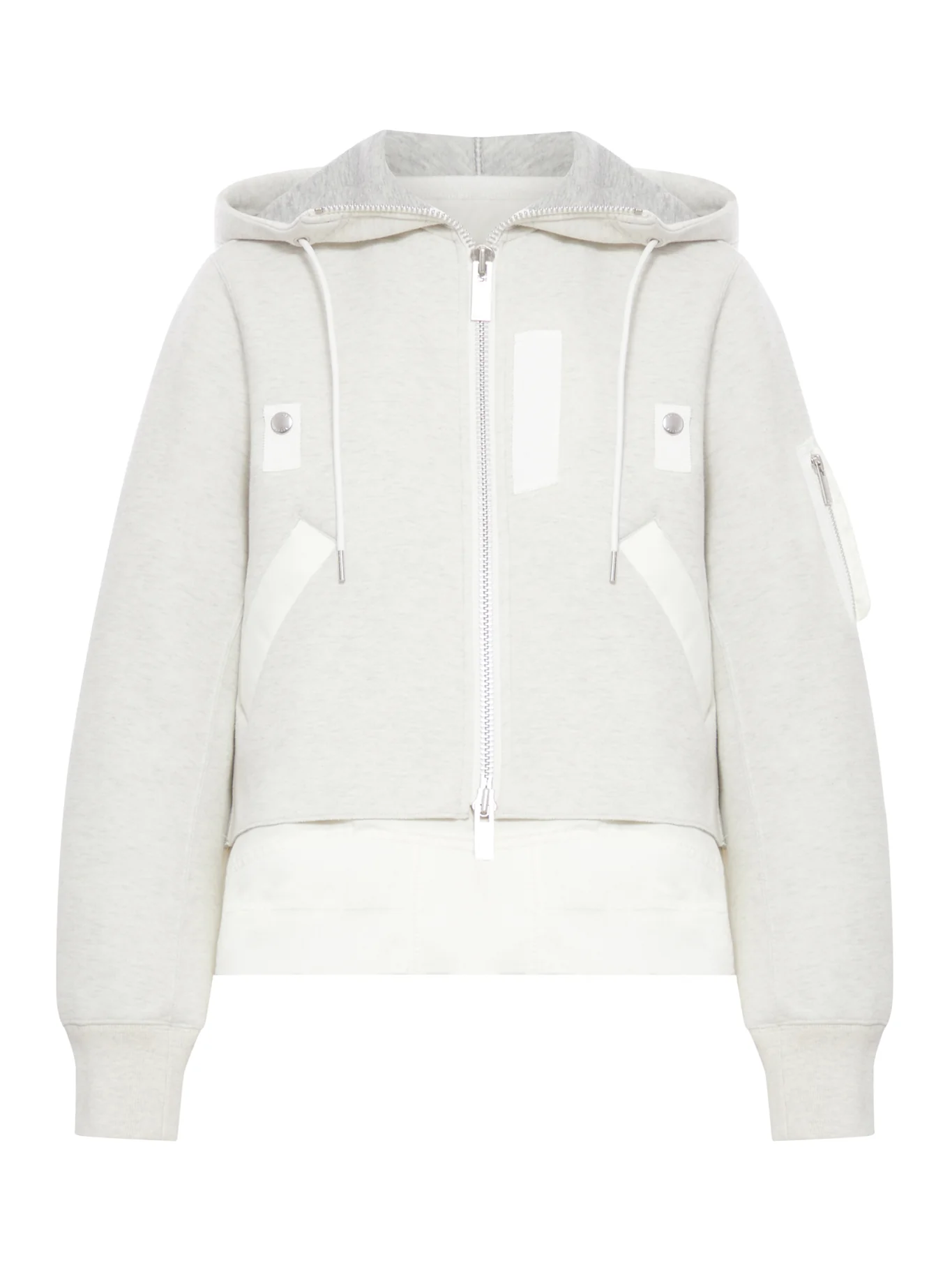 COTTON BLEND SWEATSHIRT WITH HOOD AND BIG POCKETS
