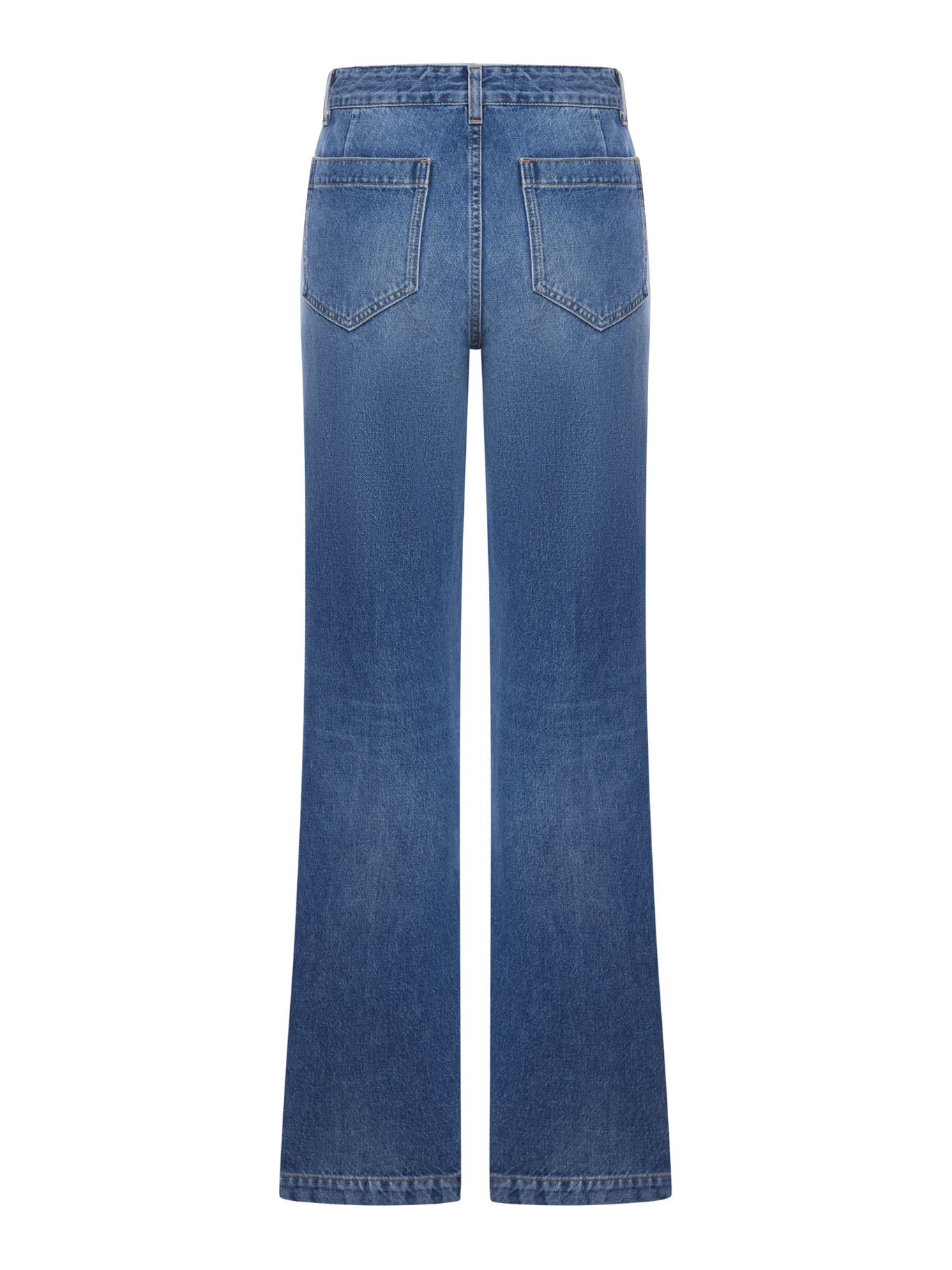 COTTON DENIM CURT JEANS - Image 2