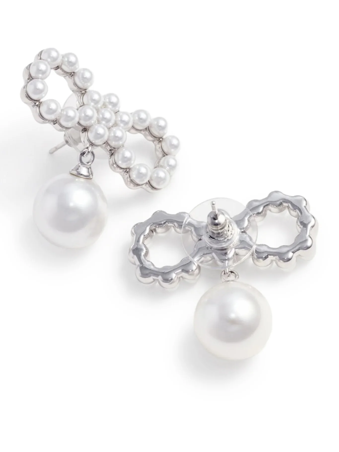 PEARL BOW EARRINGS - Image 2
