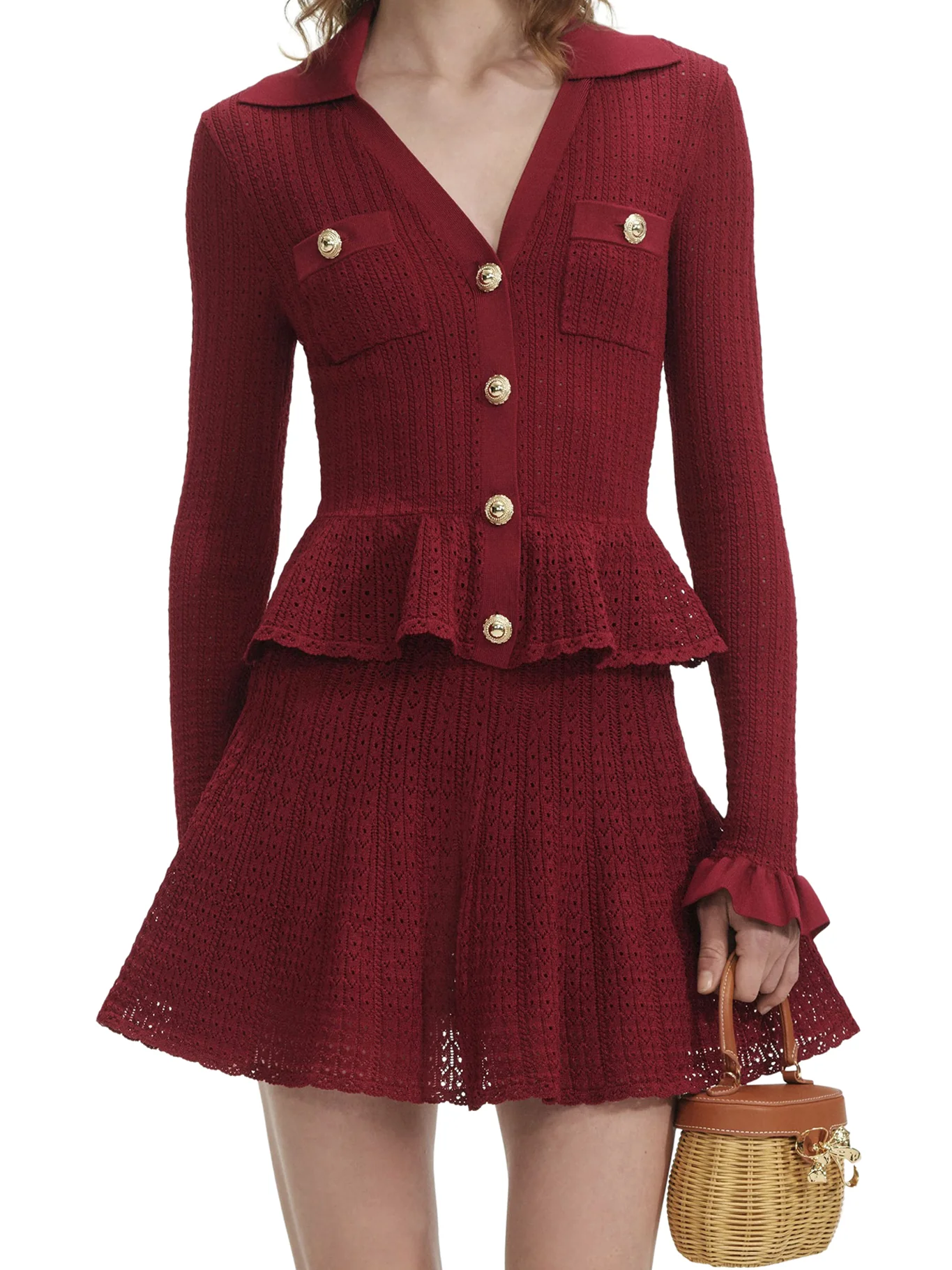 QUILTED KNIT MINI DRESS - Image 3