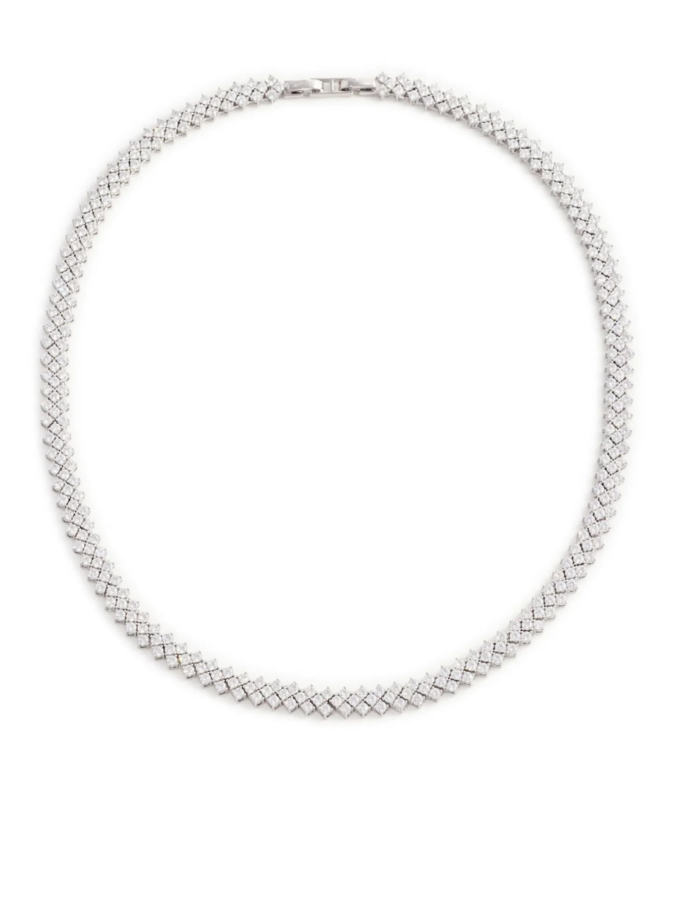SILVER CRYSTAL NECKLACE