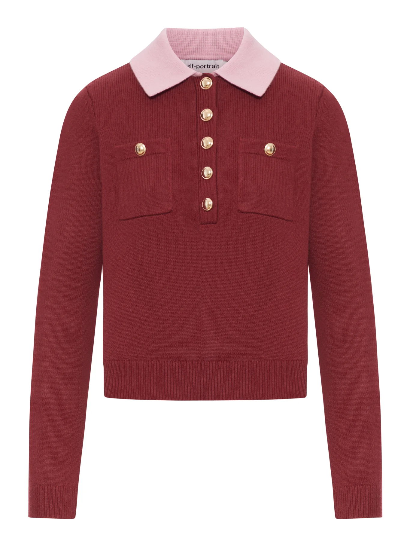 SWEATER WITH CLASSIC CONTRAST COLLAR