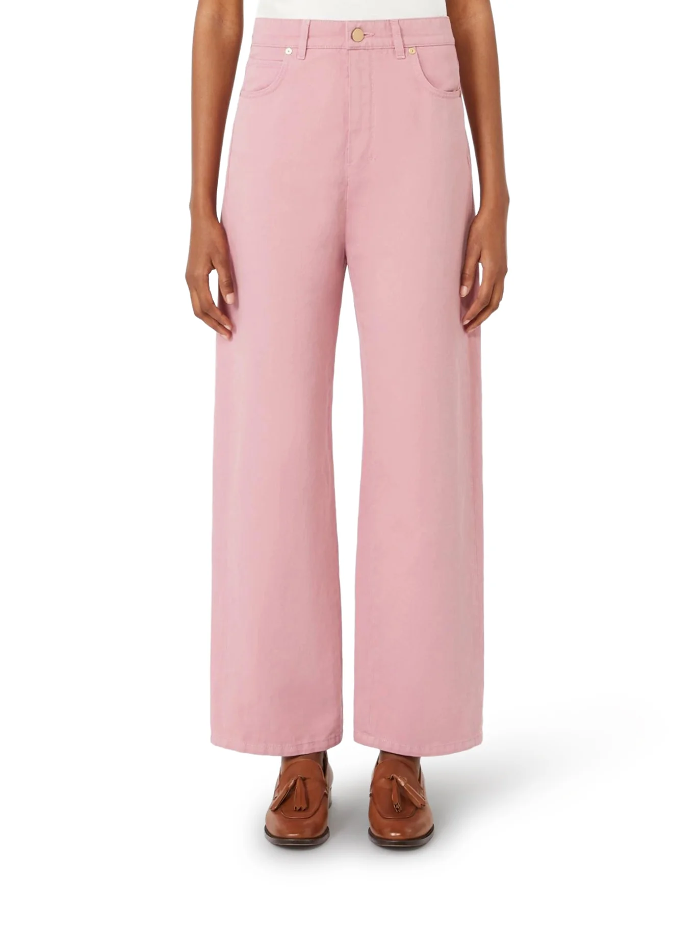 5-POCKET COTTON AND LINEN TROUSERS - Image 3