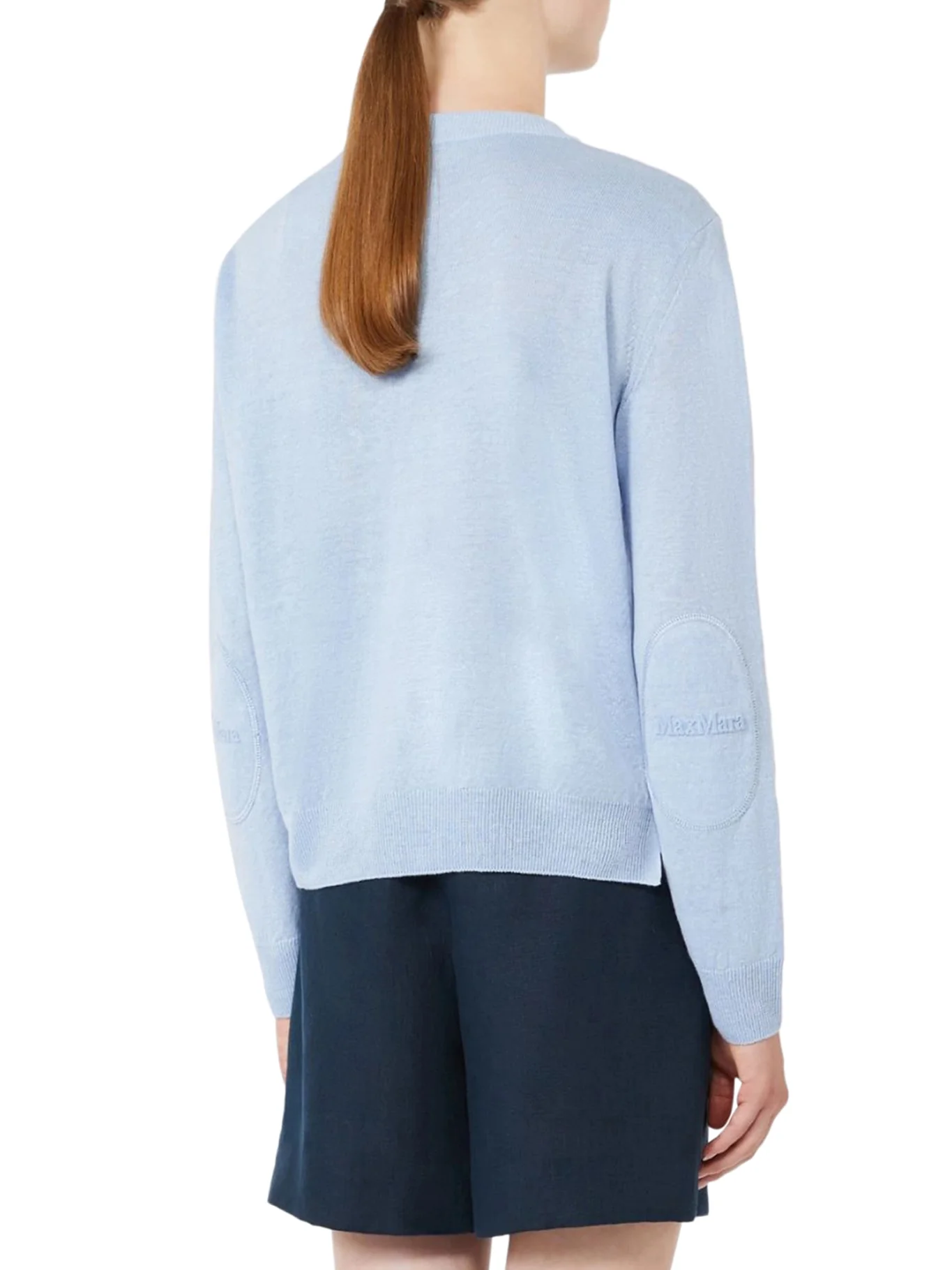 CREW NECK SWEATER IN LINEN YARN - Image 4