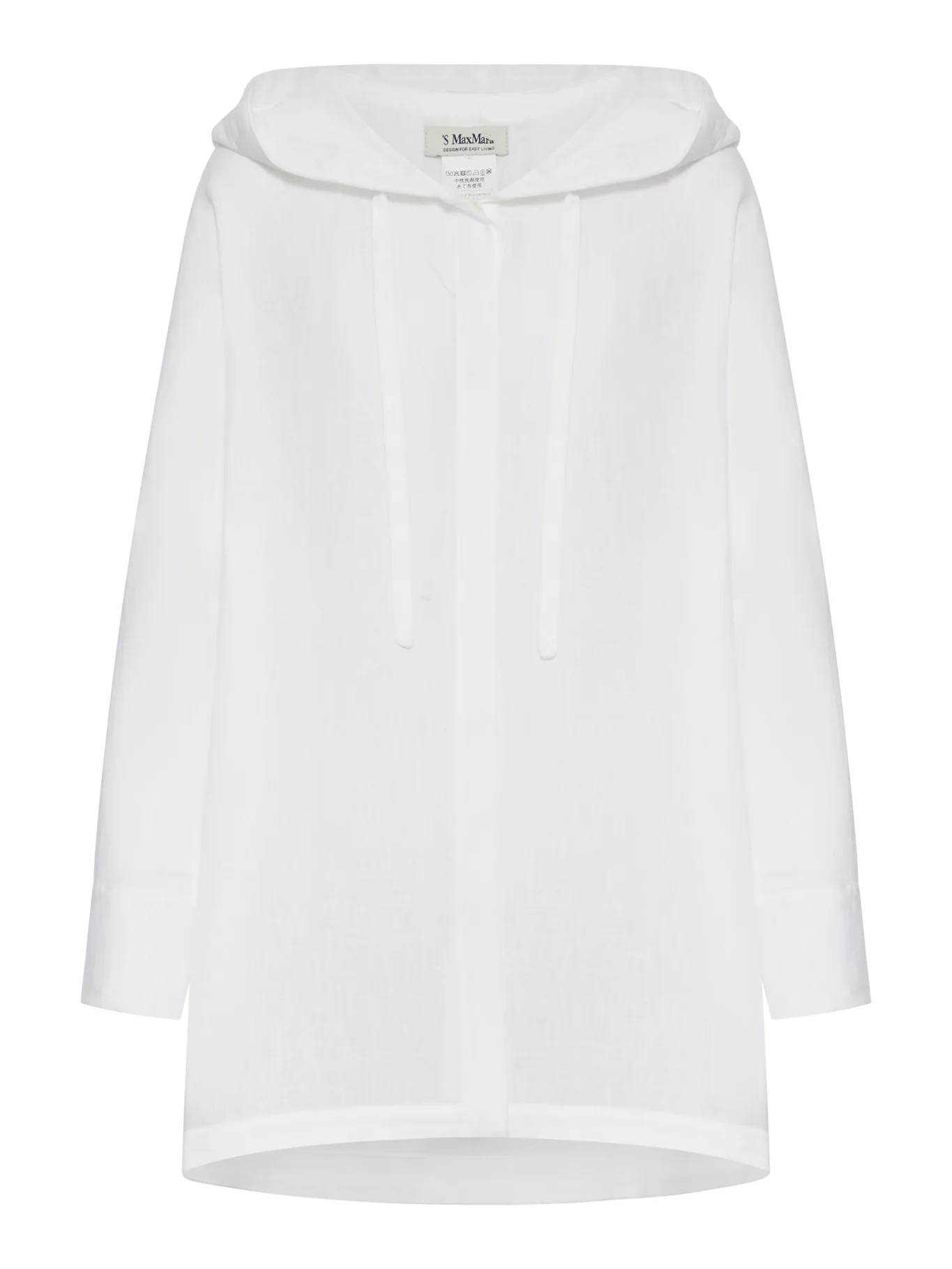 LINEN BLOUSE WITH HOOD