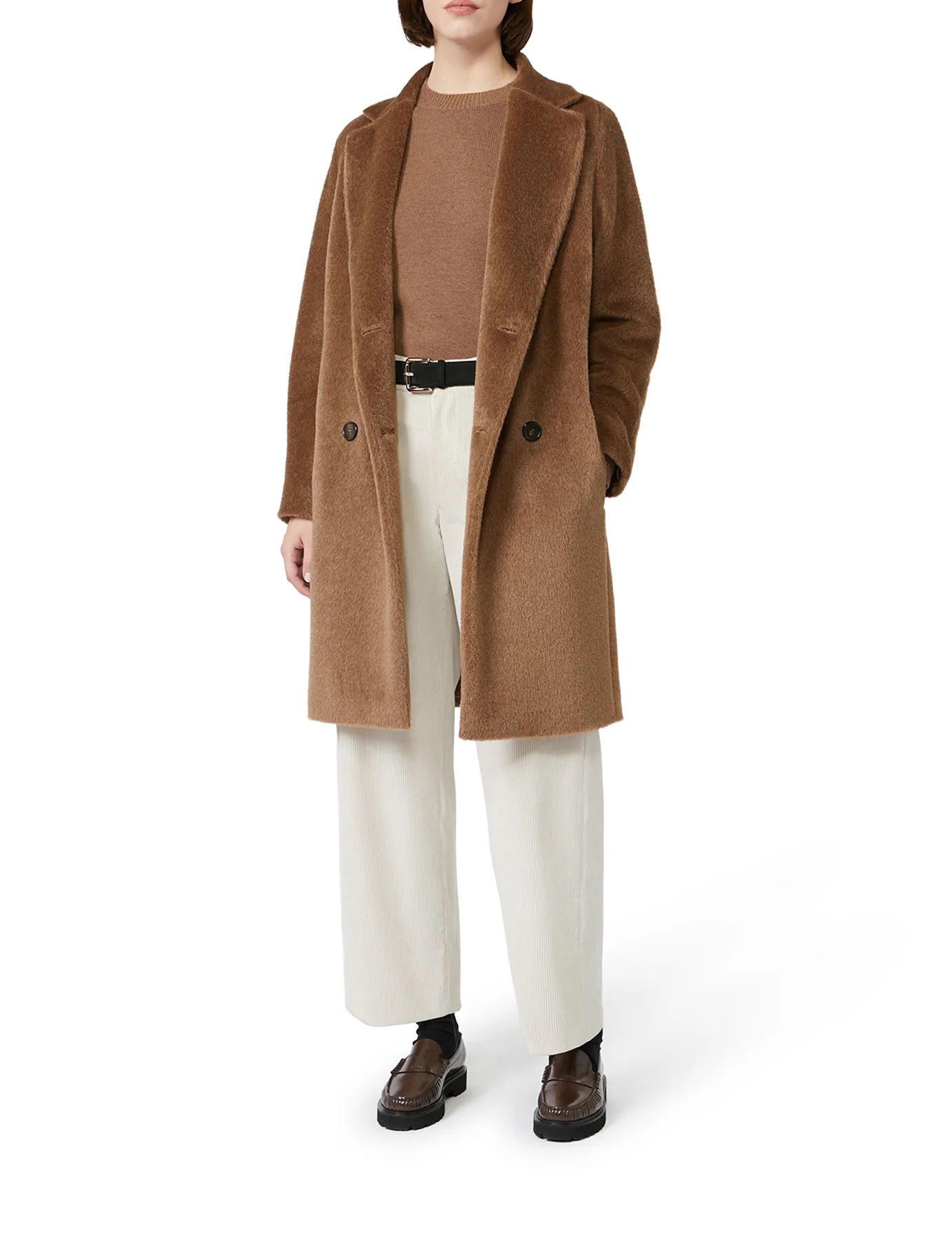 MIDI COAT IN WOOL AND ALPACA - Image 4