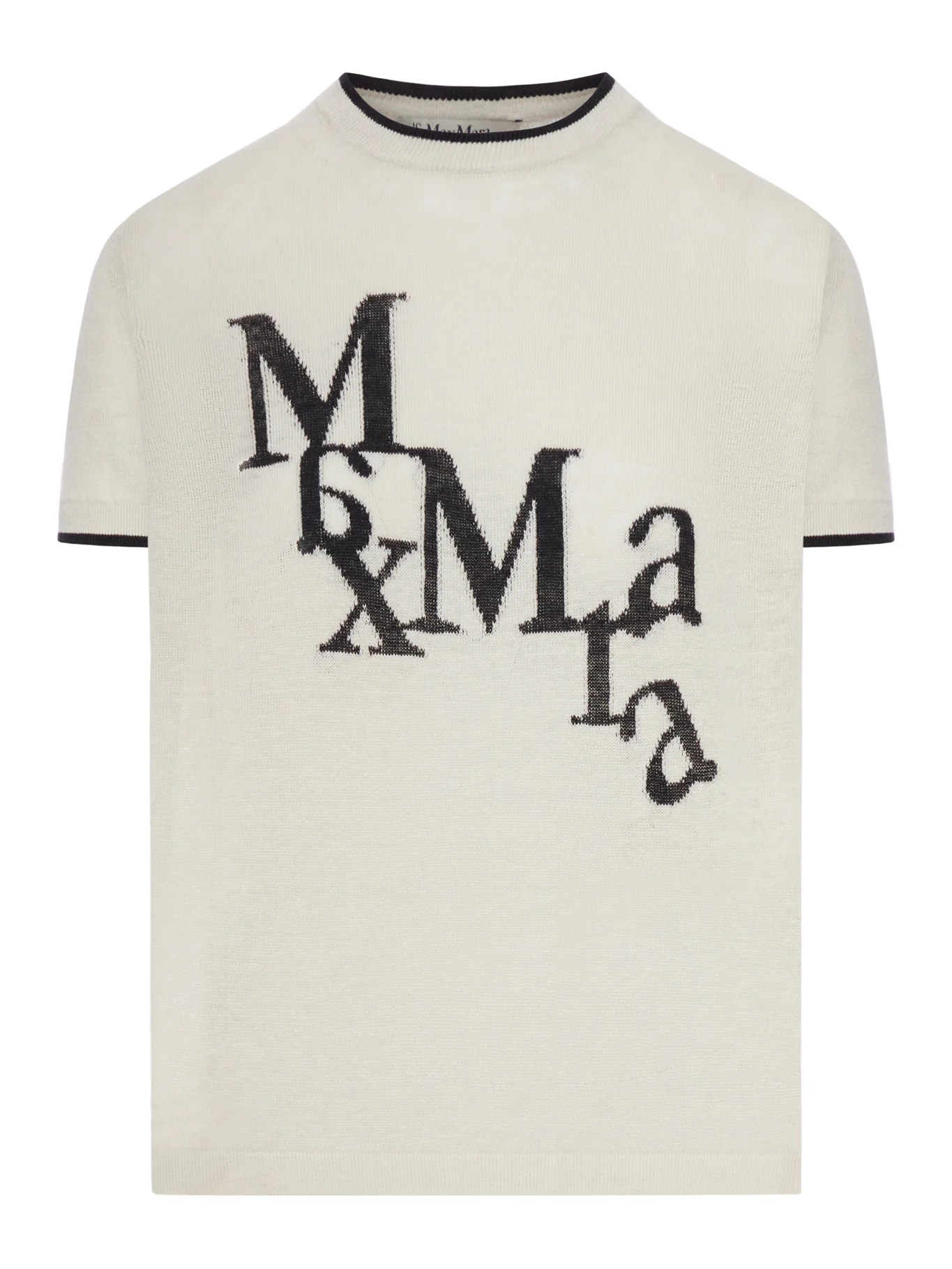 NORDIC LINEN SWEATER WITH FRONT GRAPHICS