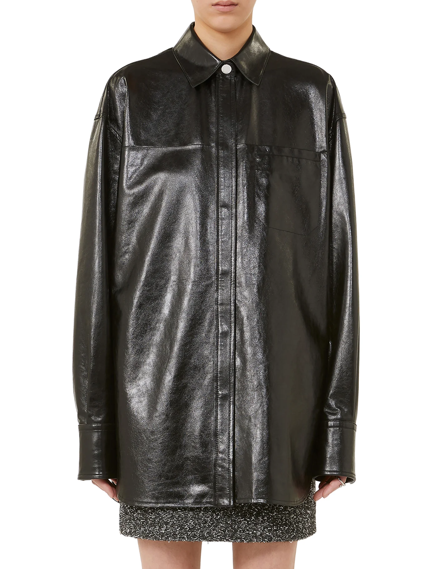 BOREL OVERSIZED NAPPA SHIRT - Image 3