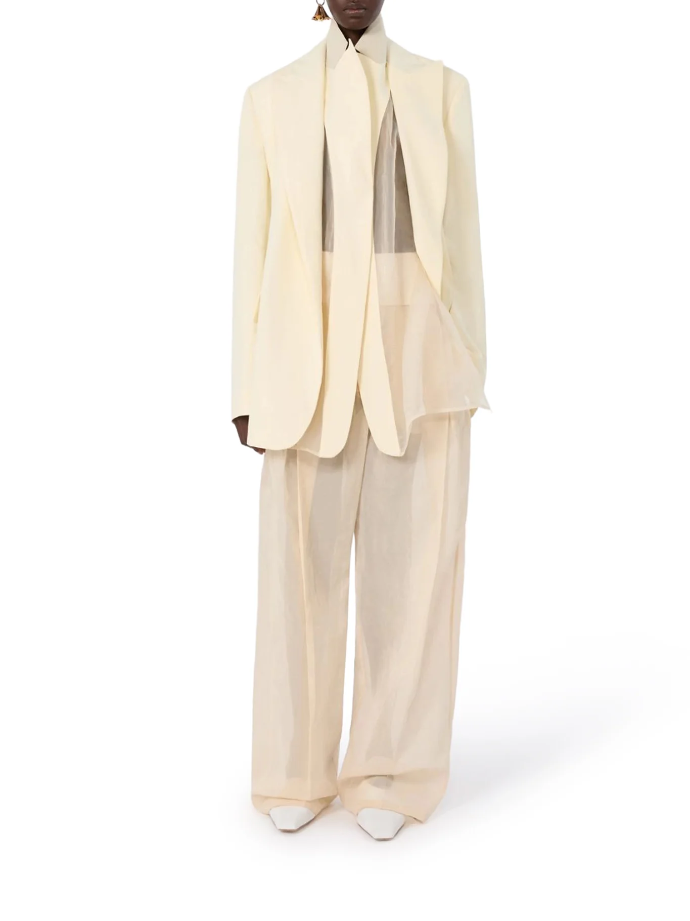 DOUBLE COLLAR BLAZER IN VISCOSE BLEND - Image 2