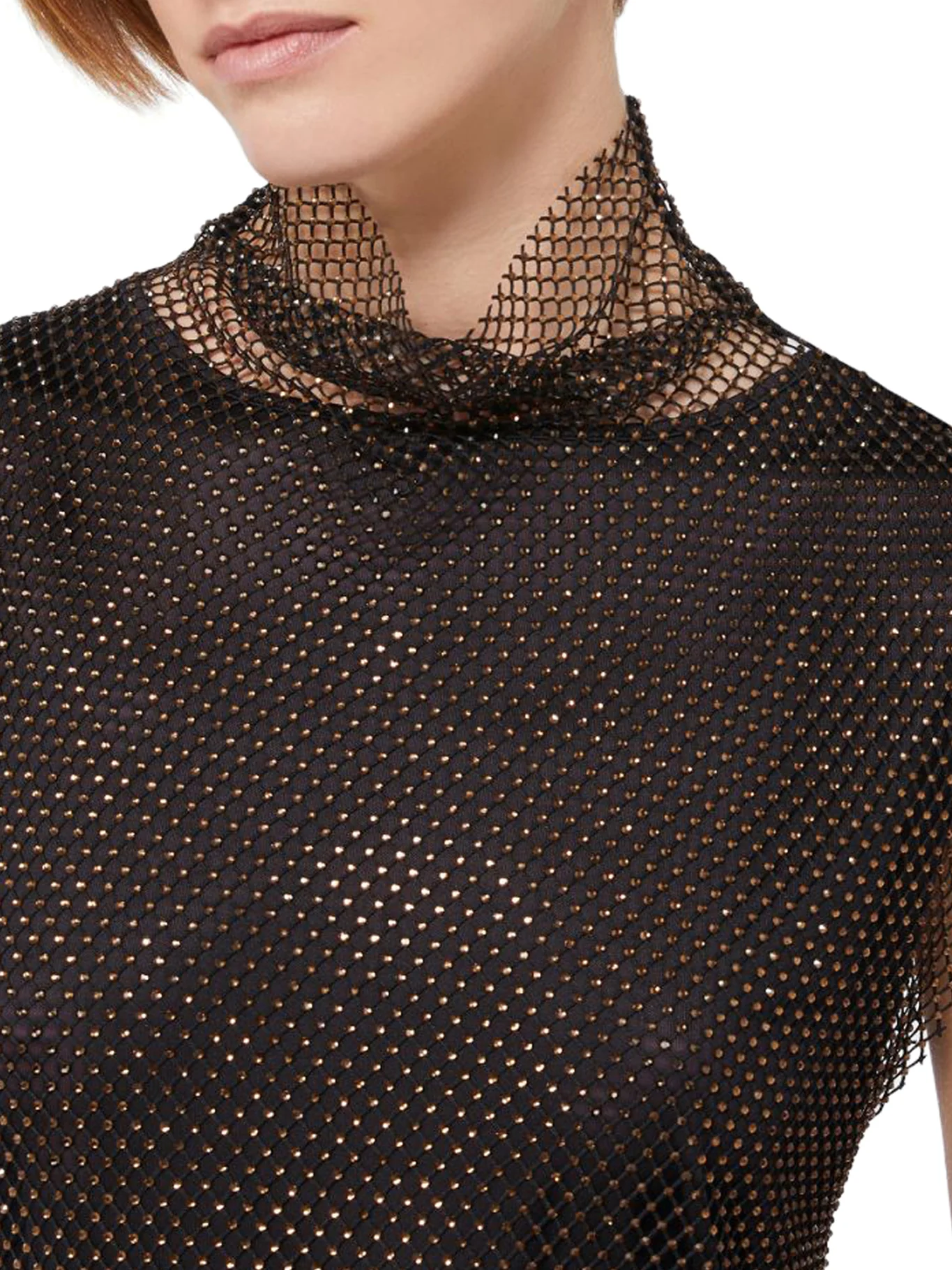 SLEEVELESS DRESS WITH RHINESTONE - Image 4