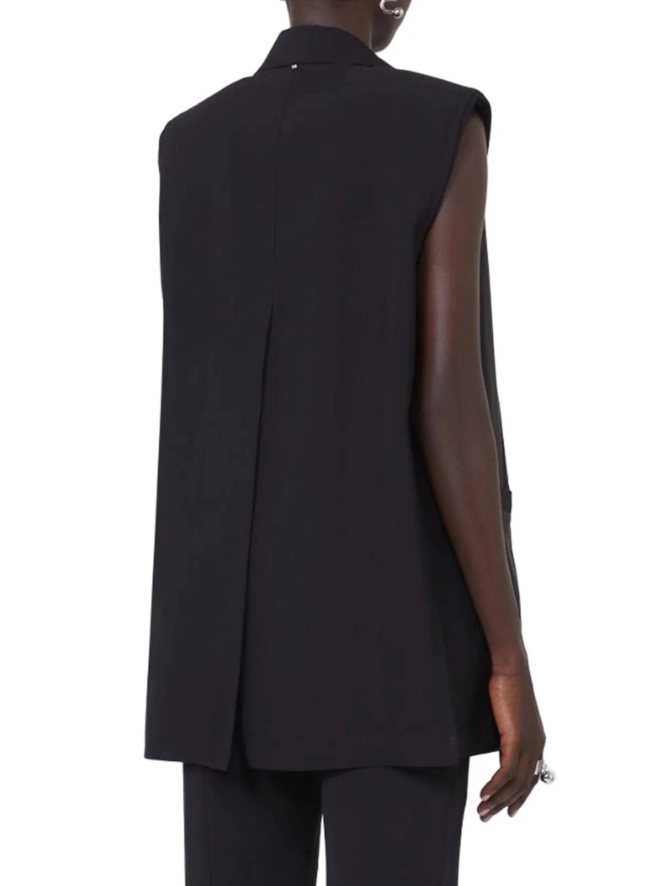 OVERSIZED VEST IN WASHED VISCOSE - Image 4