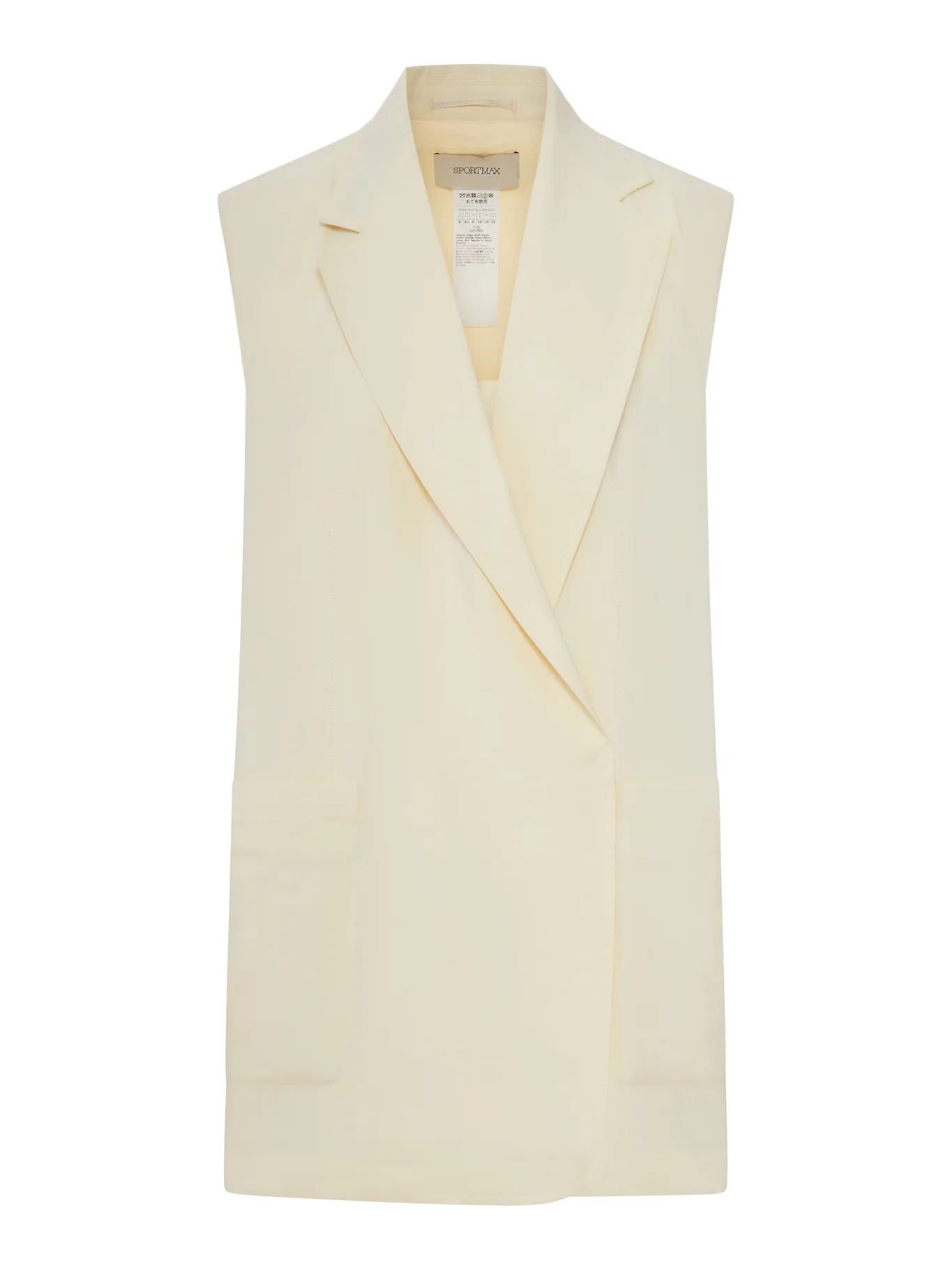OVERSIZED VEST IN WASHED VISCOSE