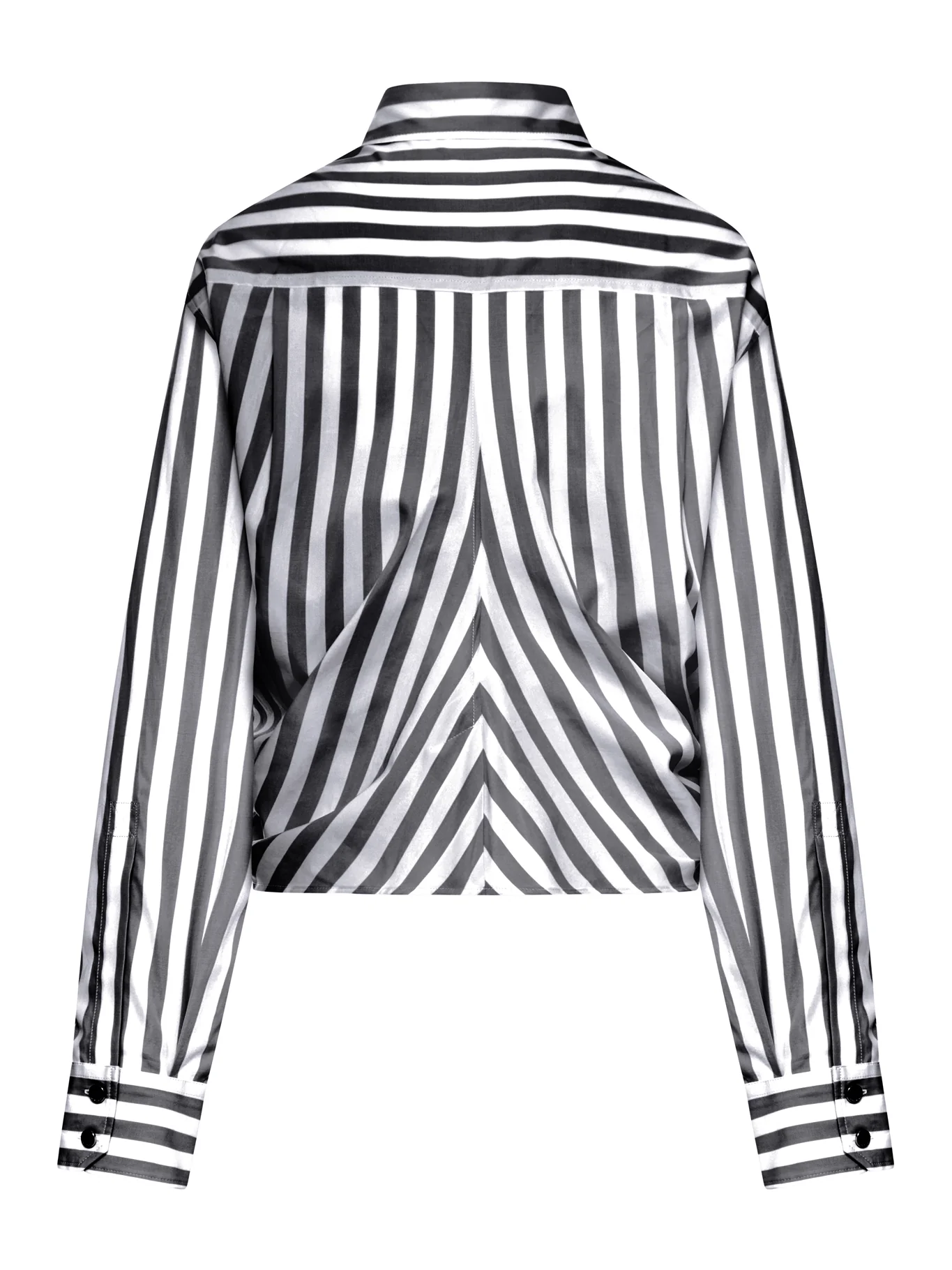 PALMIZI CROPPED COTTON SHIRT WITH FRONT KNOT - Image 2